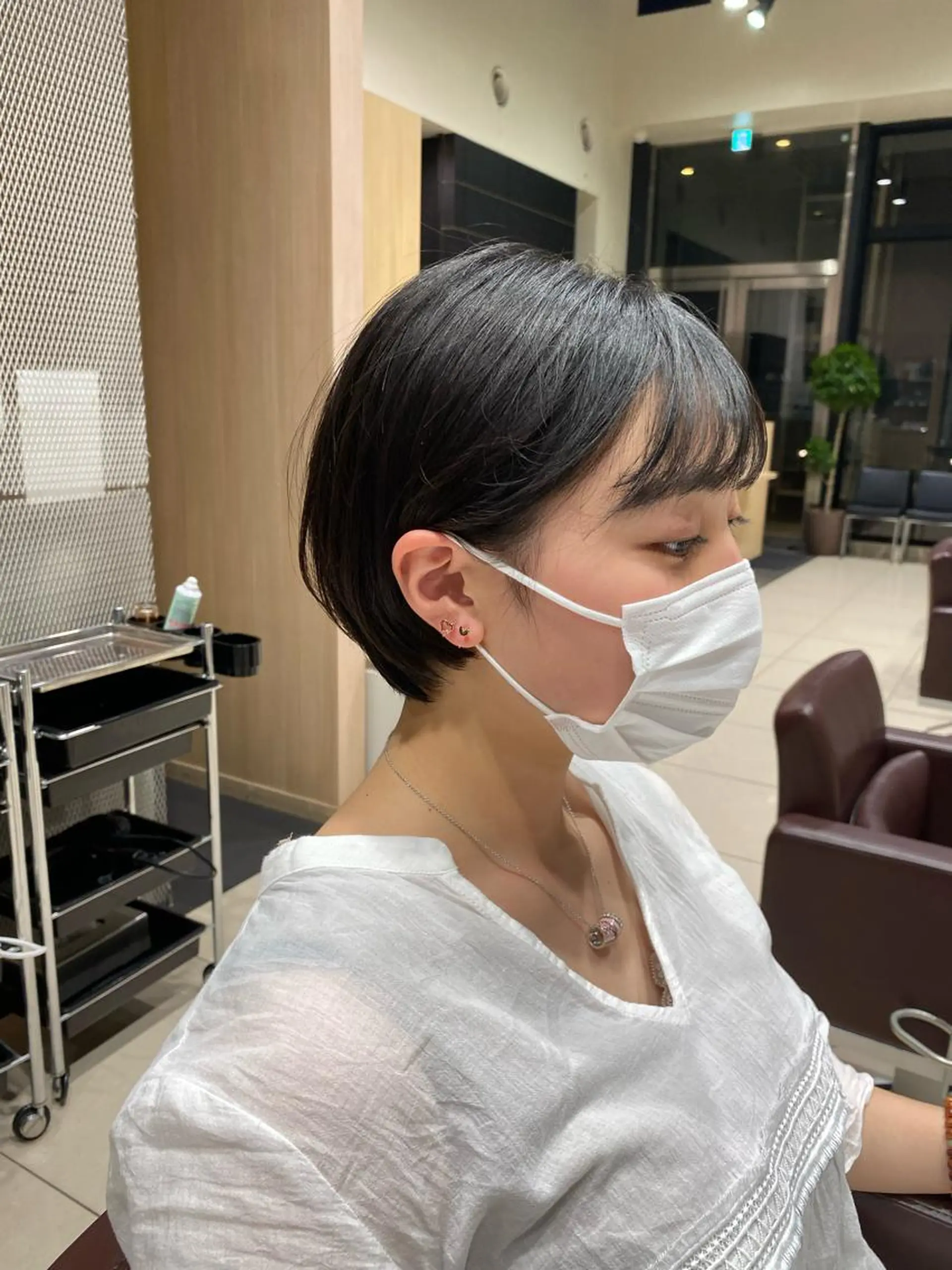 ショート カット ヘアカラー トリートメント ボブ/顔まわりレイヤ ー/新宿/KOKIのヘアスタイル