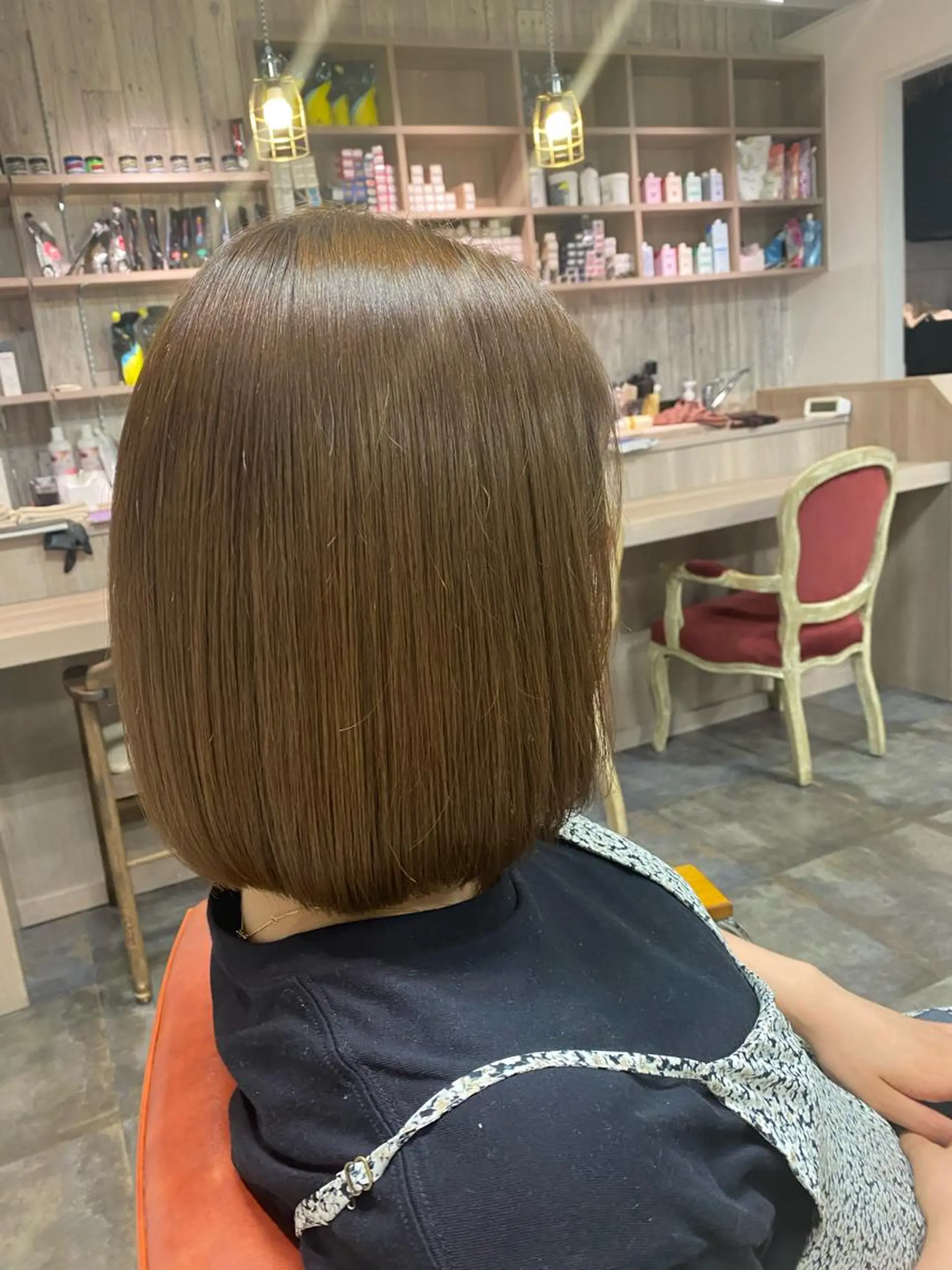 ミディアム トリートメント ハイトーンボブ Mizuki.のヘアスタイル