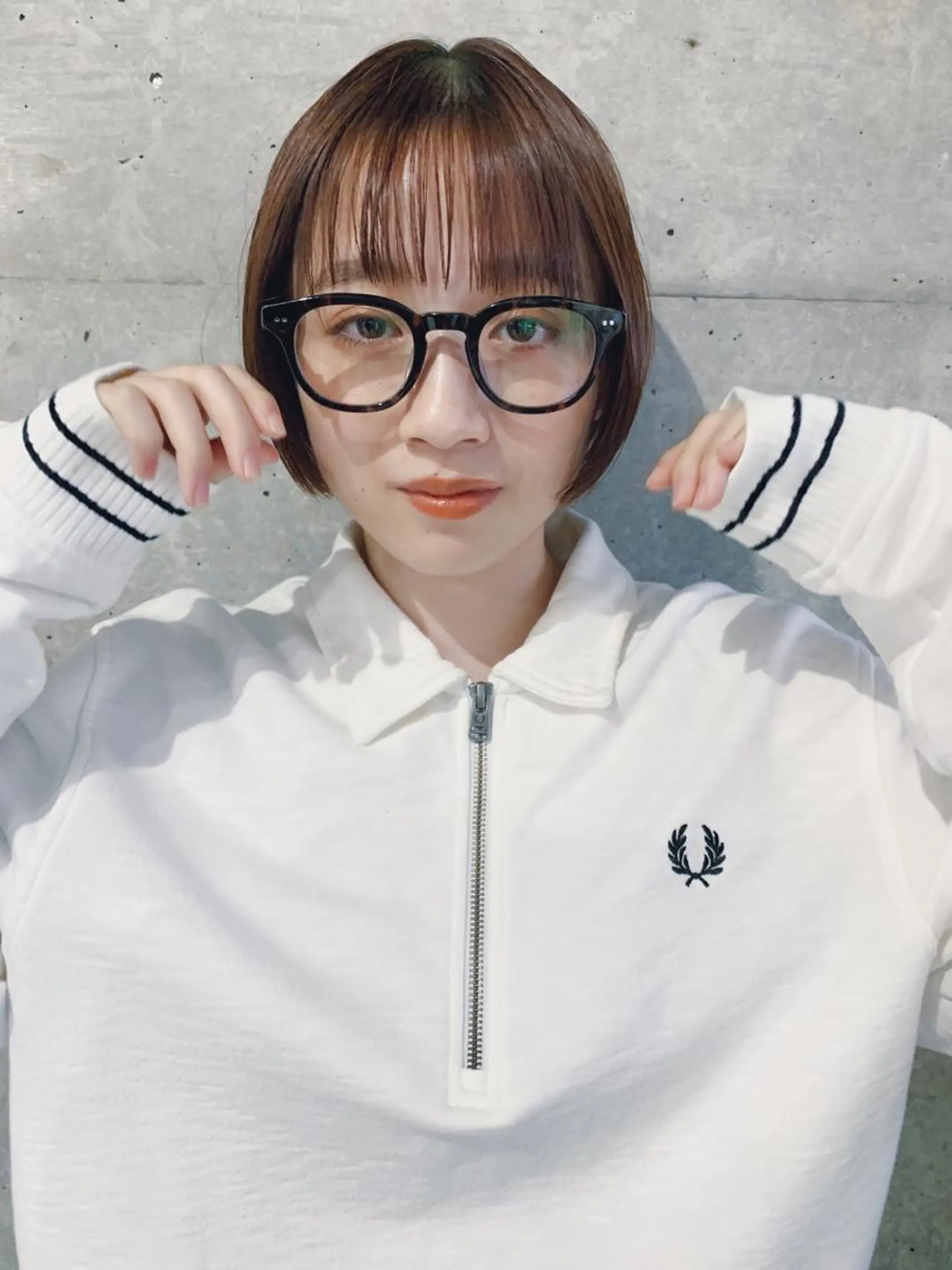 ショート カラー ボブパーマコテ巻き風 パーマNo1深江秀平のヘアスタイル