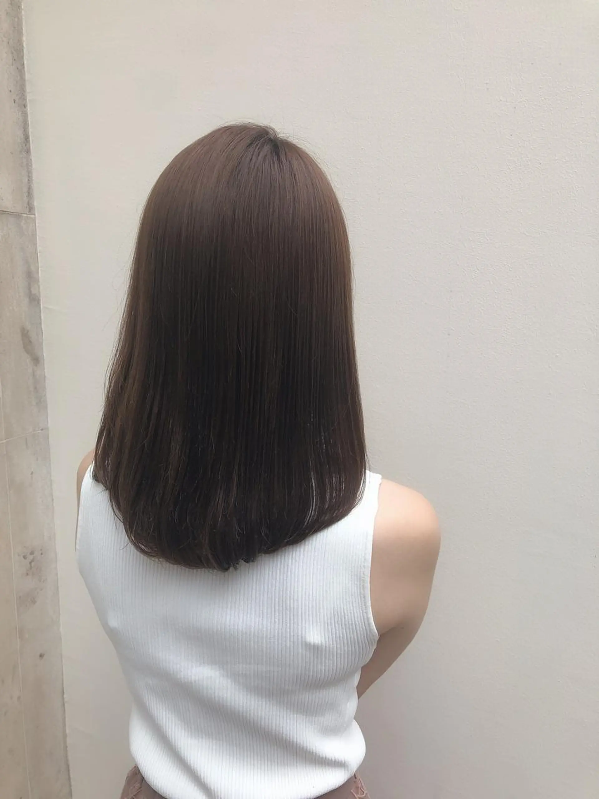 ミディアム カラー パーマ ヘアアレンジ 美髪矯正 Rioのヘアスタイル