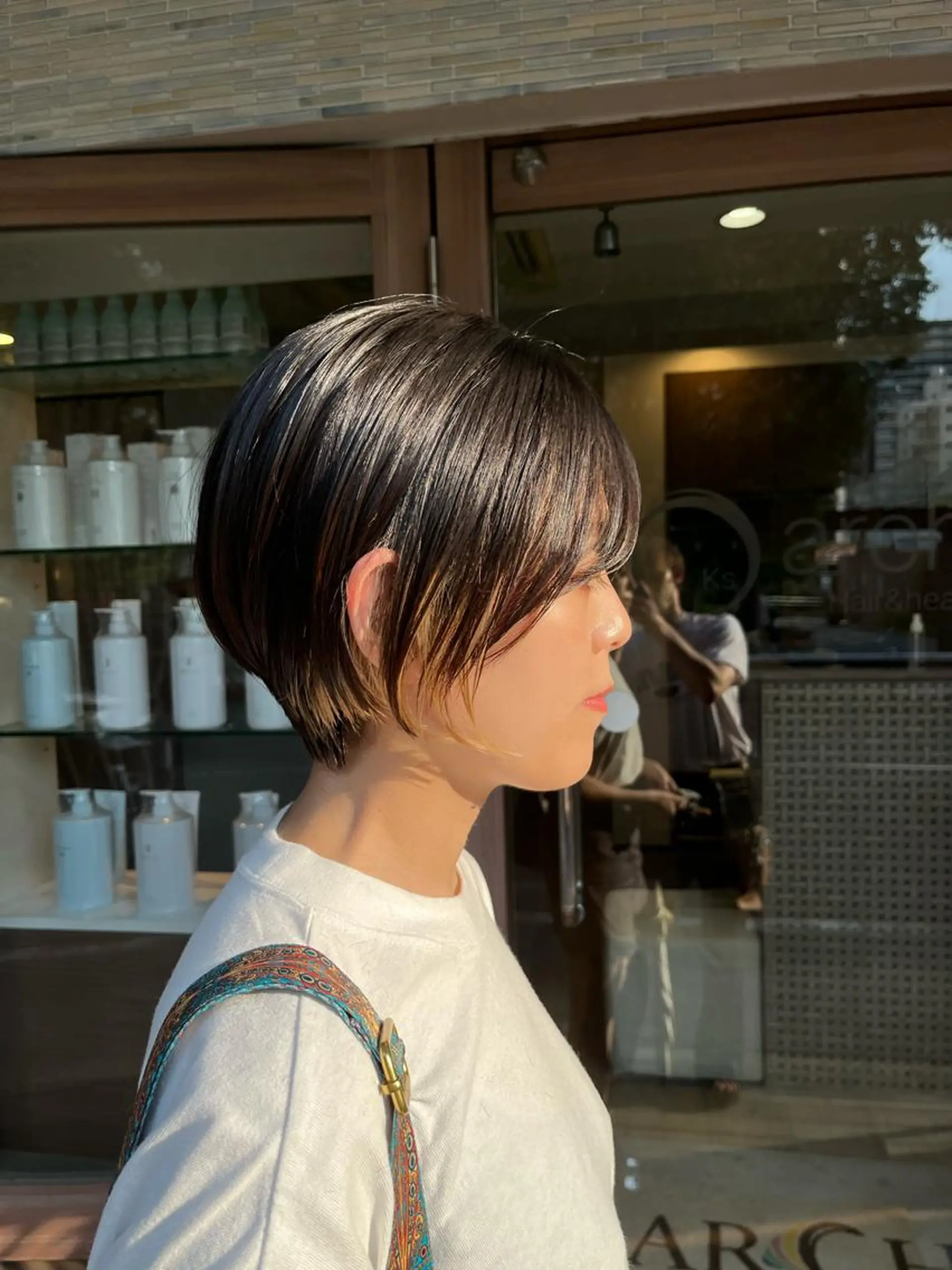 ショート 👑毛流れ、艶髪◉ 縮毛矯正錦糸町ヒガシのヘアスタイル