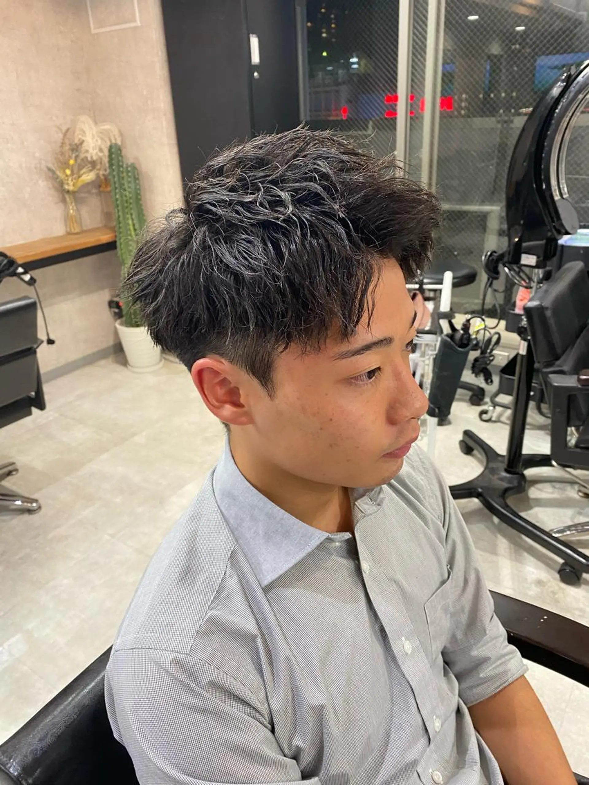 ショート パーマ メンズ カット パーマ 🐉『メンズ美容師』 吉田龍星🐉のヘアスタイル