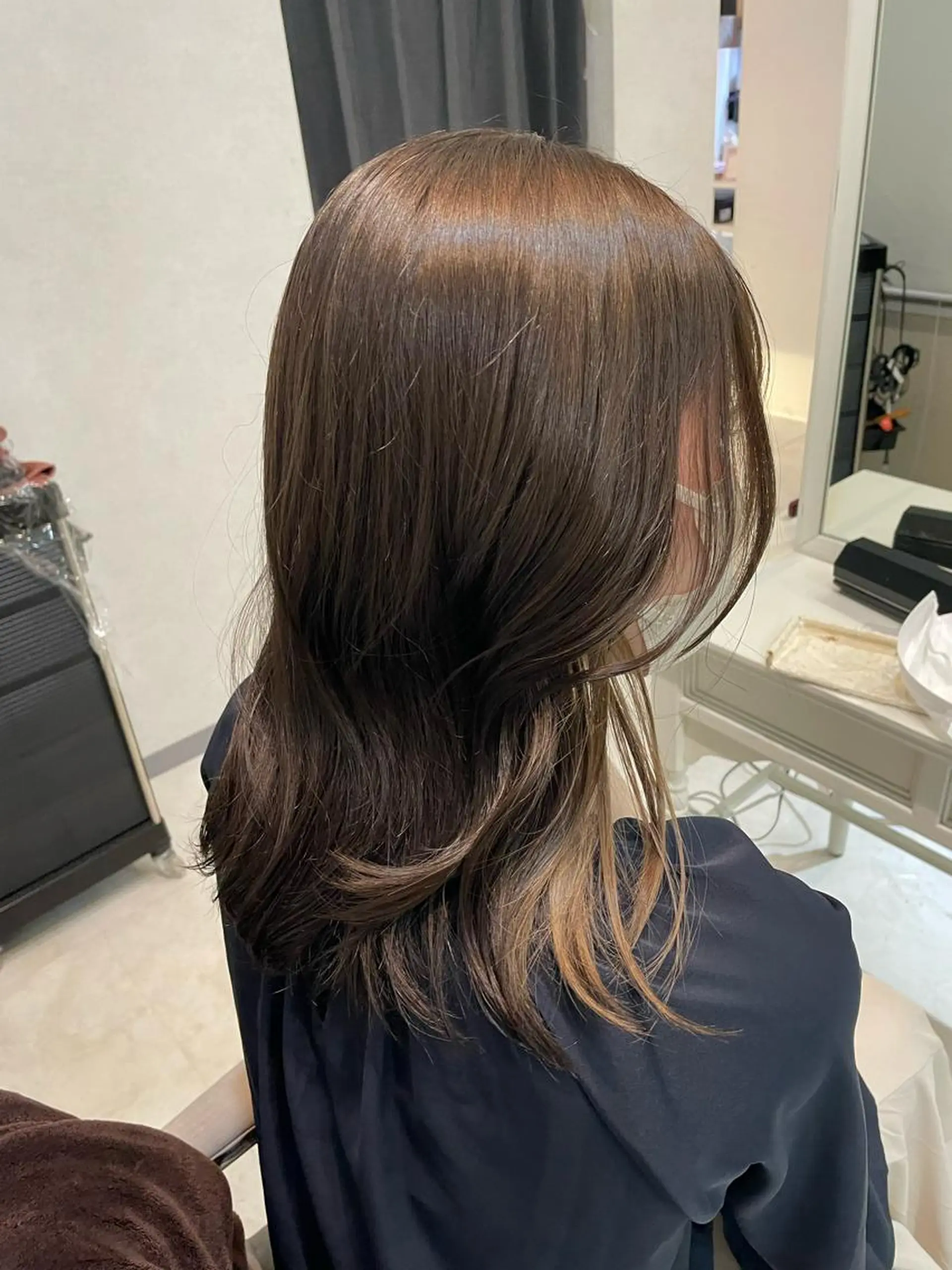 ミディアム カラー ヘアカラー 垢抜け似合わせカラー /梅田 /ayanaのヘアスタイル