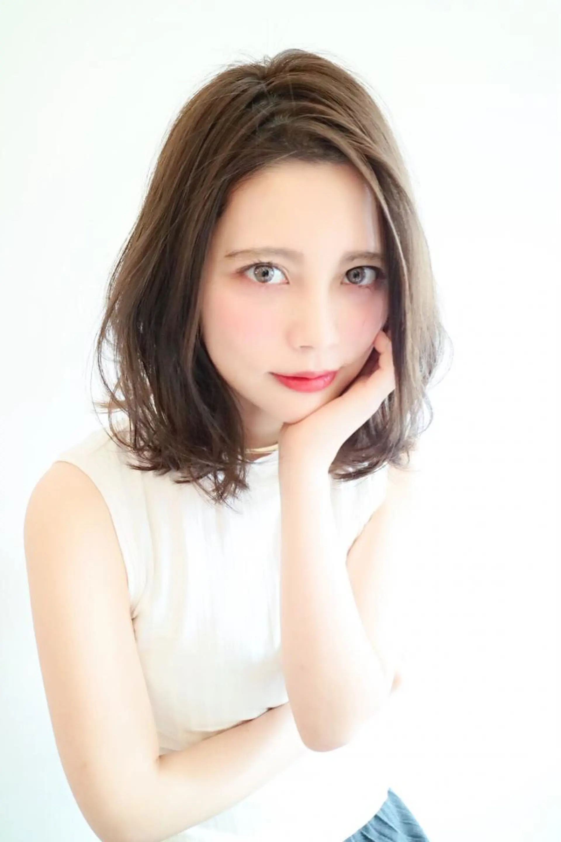 ミディアム カラー ヘアアレンジ JYUNESU表参道所属・似合わせhair🔸 アサダ　タカコ🔸のヘアスタイル