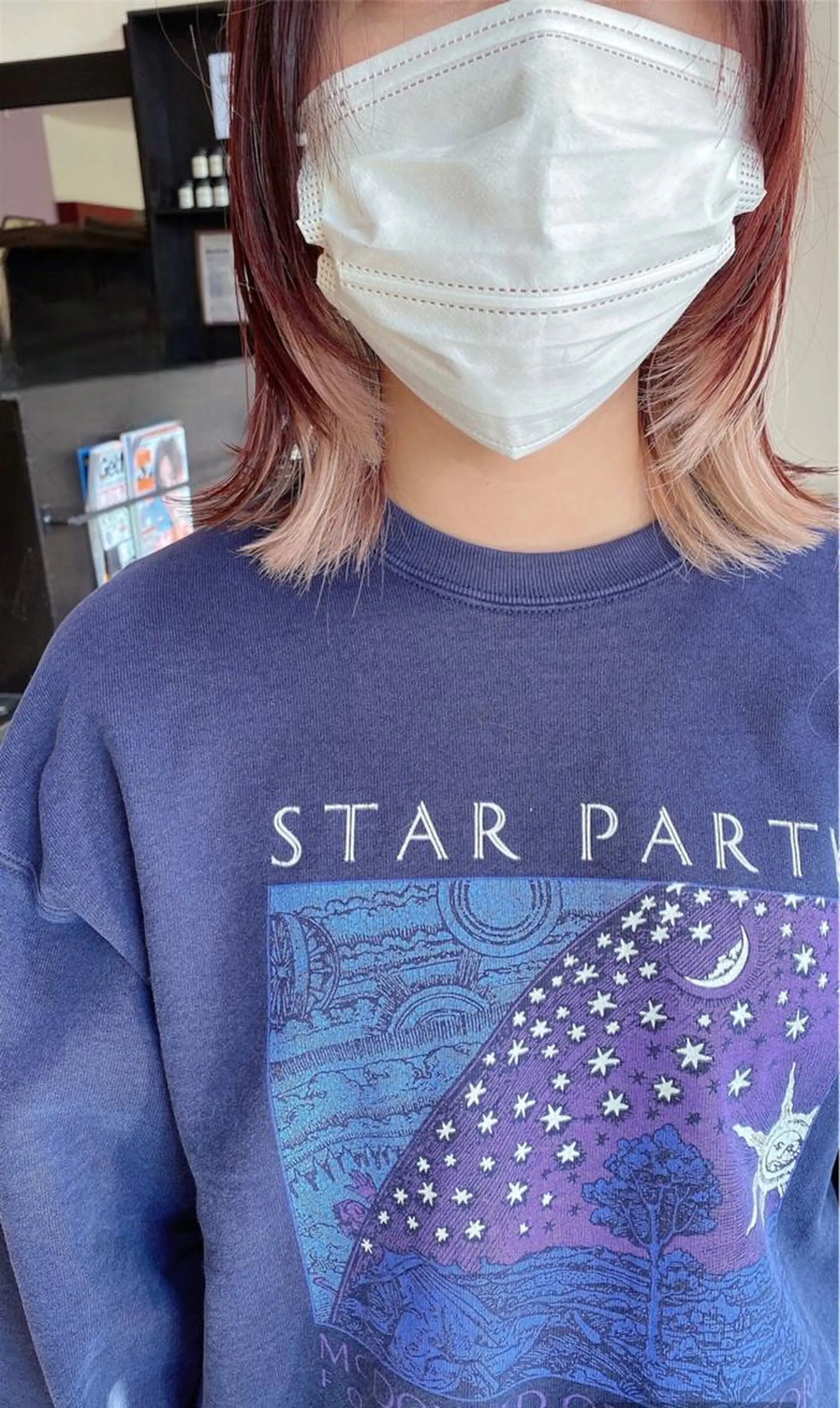 ミディアム ウルフカット ヘアカラー 🦋透明感カラー🦋 CHIHARUのヘアスタイル