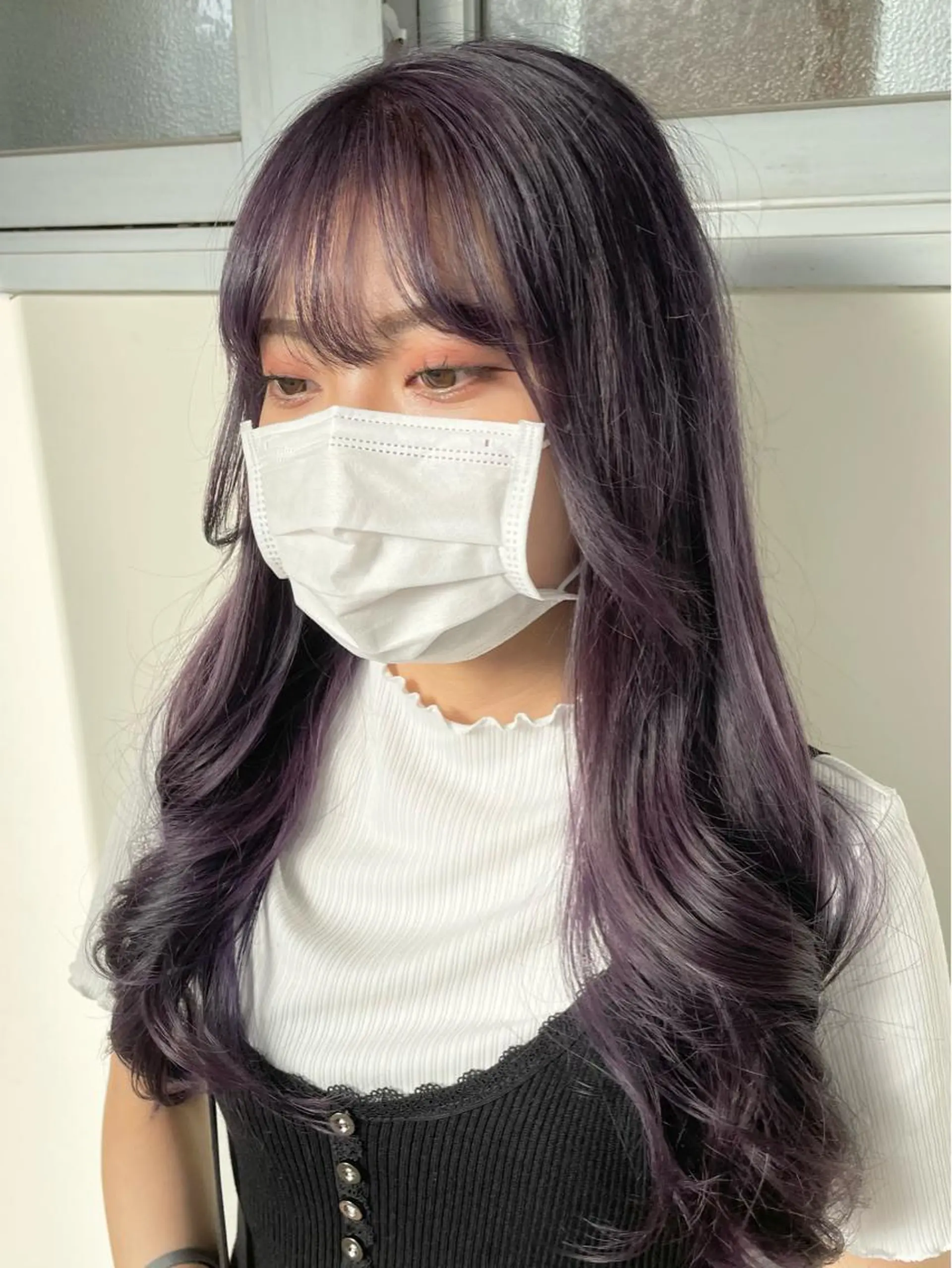 ロング カラー ヘアアレンジ カット ヘアカラー トリートメント maoブリーチ無し 似合わせカラーのヘアスタイル
