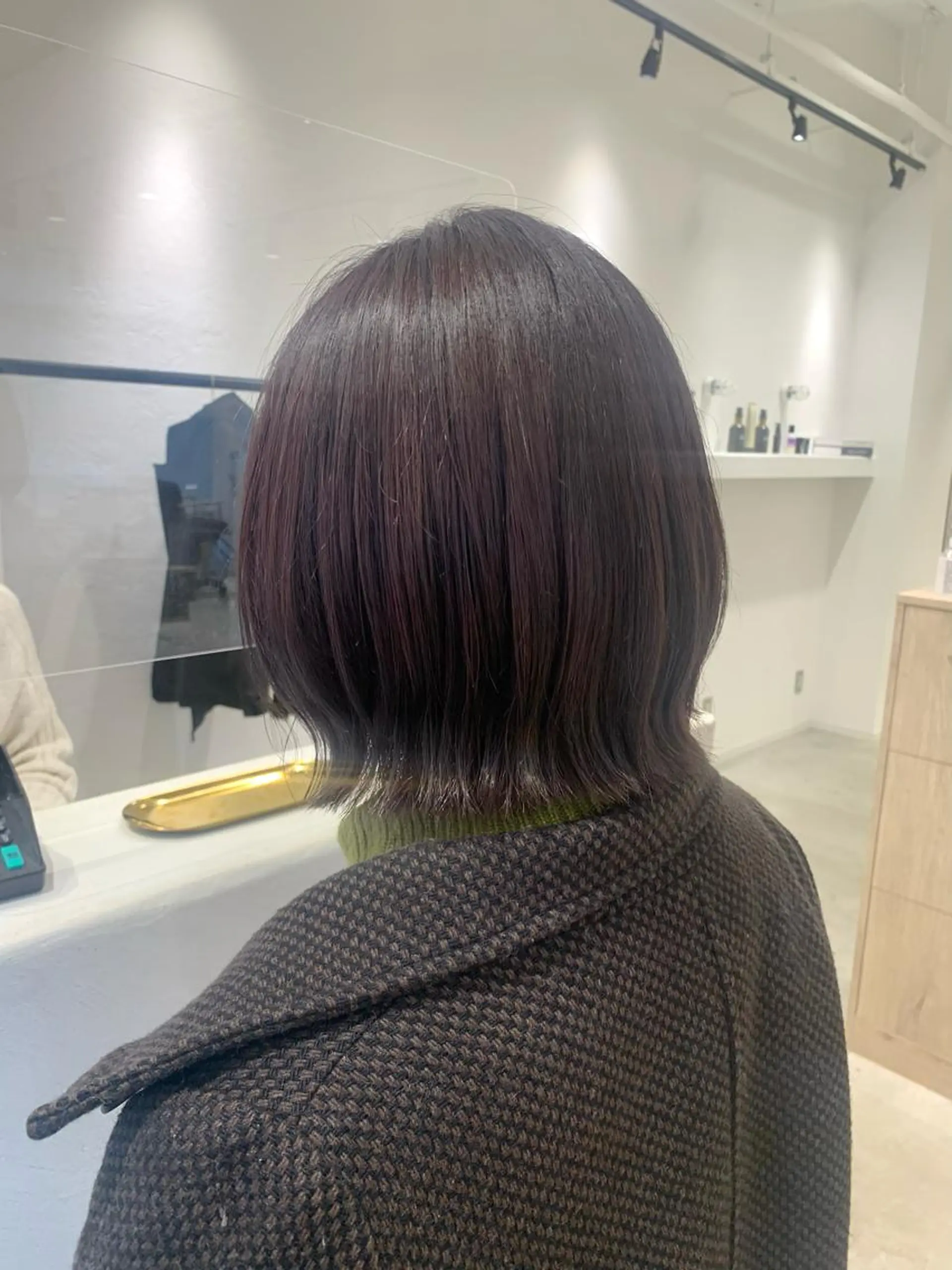 ショート カラー カシス ラベンダーカラー ラベンダーピンク ピンクカラー カット ヘアカラー トリートメント ボブ/美髪矯正 /佐藤　奈巳のヘアスタイル