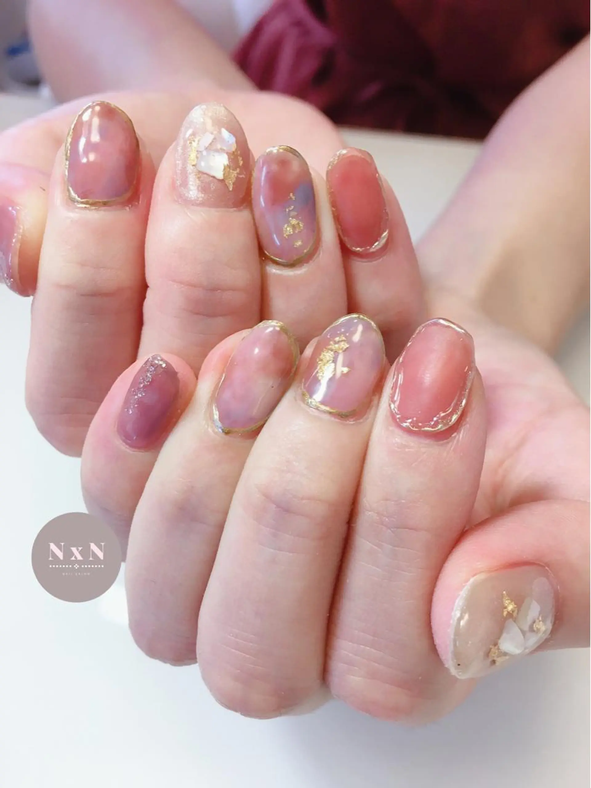 ネイル ジェルネイル ぷっくりネイル nail salon N×Nのネイルデザイン