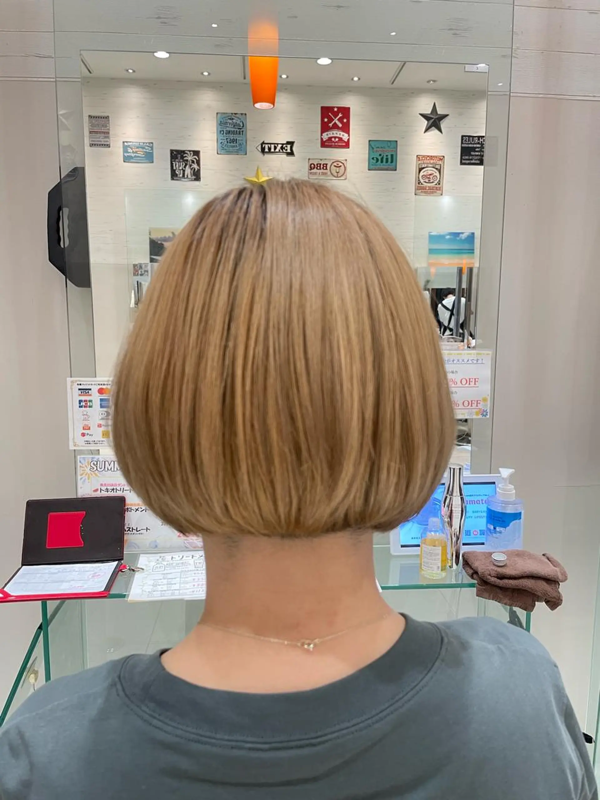 ミディアム カラー 平岡 成介のヘアスタイル