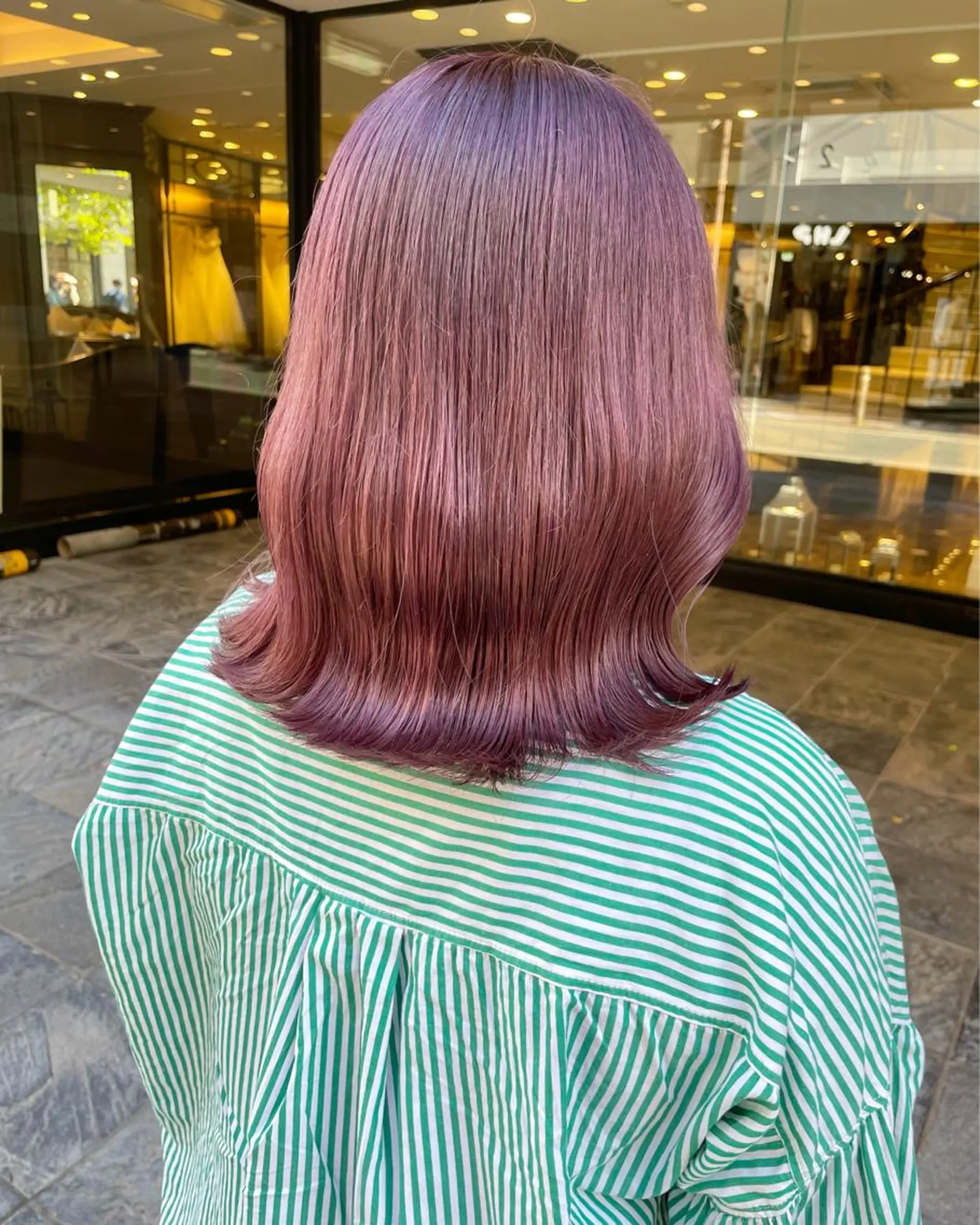 ミディアム ヘアカラー 🌸インナーカラー 🌸藤井春華のヘアスタイル
