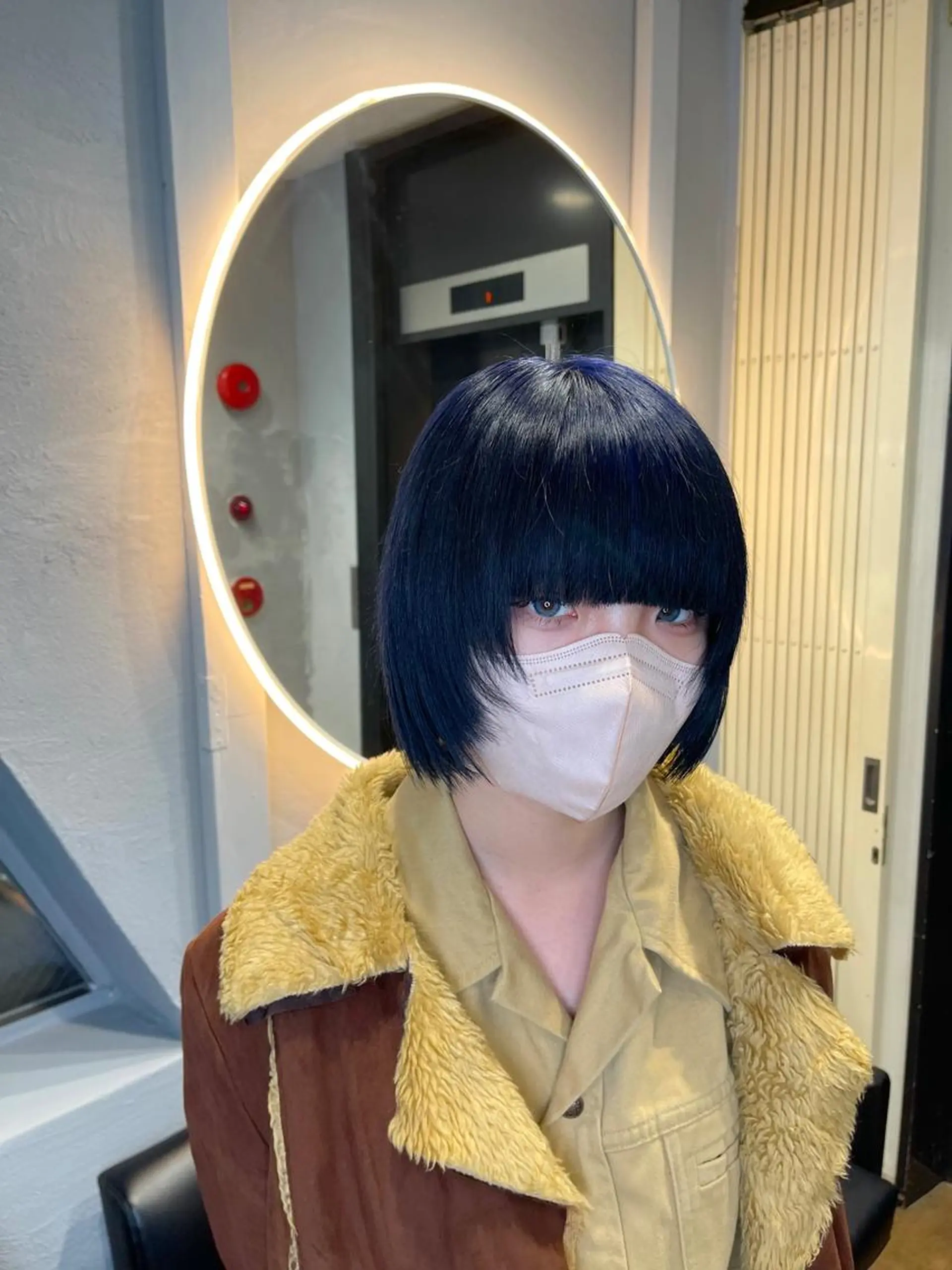 ミディアム TATSUブリーチ/ ミルクティーベージュのヘアスタイル