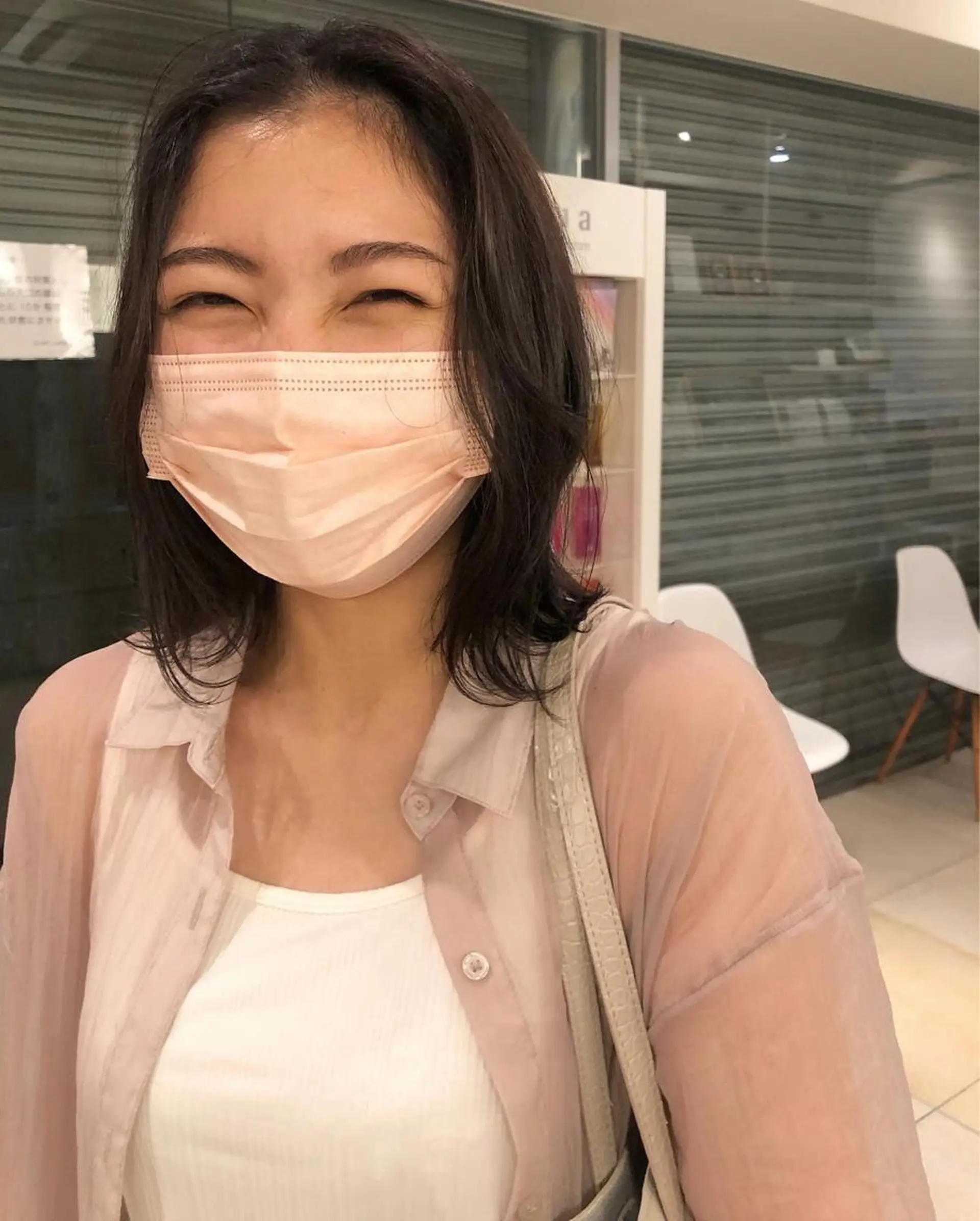 ミディアム カラー 透明感カラー リリカ🐈‍⬛ブリー チカラー/上永谷のヘアスタイル