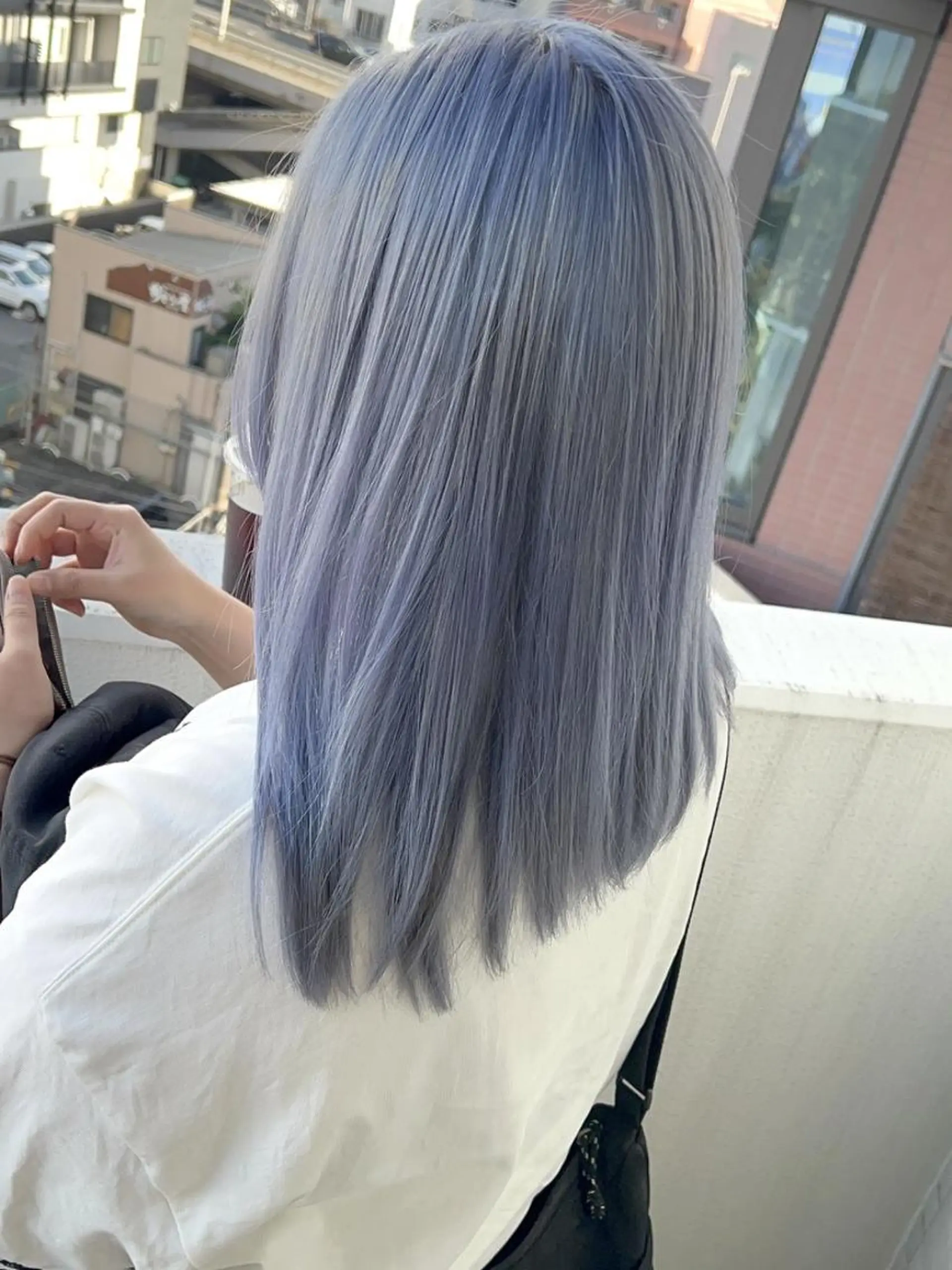 セミロング カラー ブリーチ ダブルカラー ✨【公式】 juhl.横浜✨のヘアスタイル