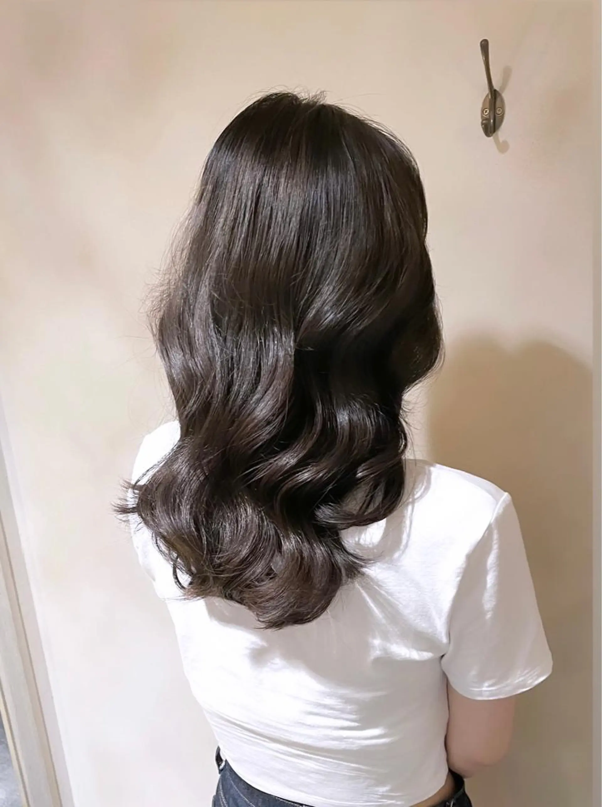 セミロング カラー 泉 堅也のヘアスタイル