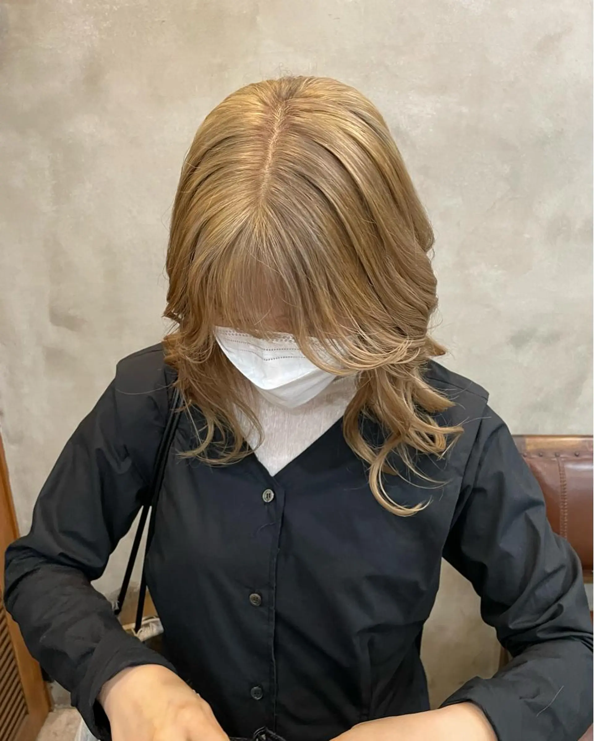 セミロング カラー カット ヘアカラー トリートメント 【ピンク/韓国ヘア/ ヘアセット】亜海のヘアスタイル