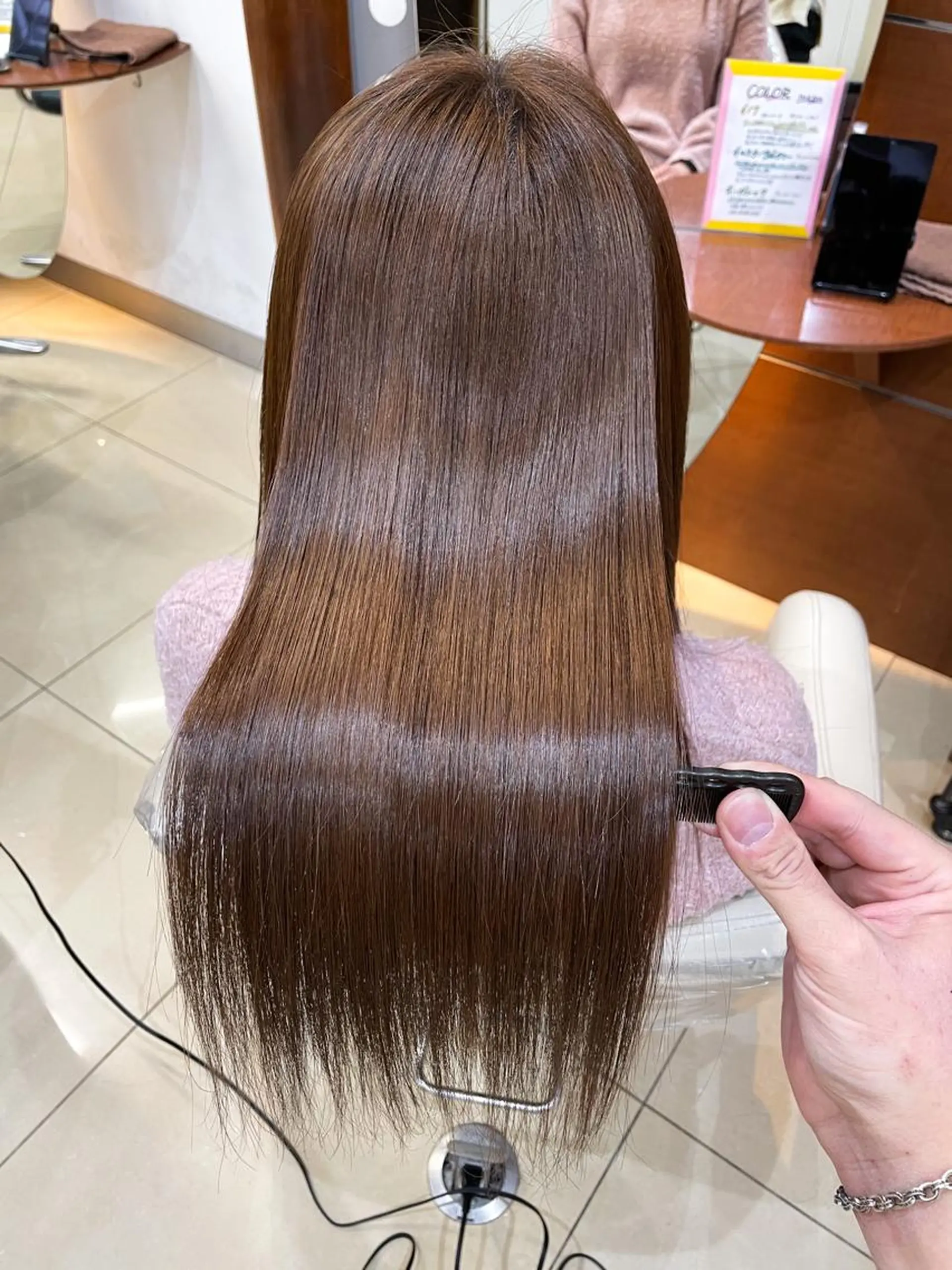 ロング カラー 縮毛矯正/髪質改善 /韓国風　山川春輝のヘアスタイル