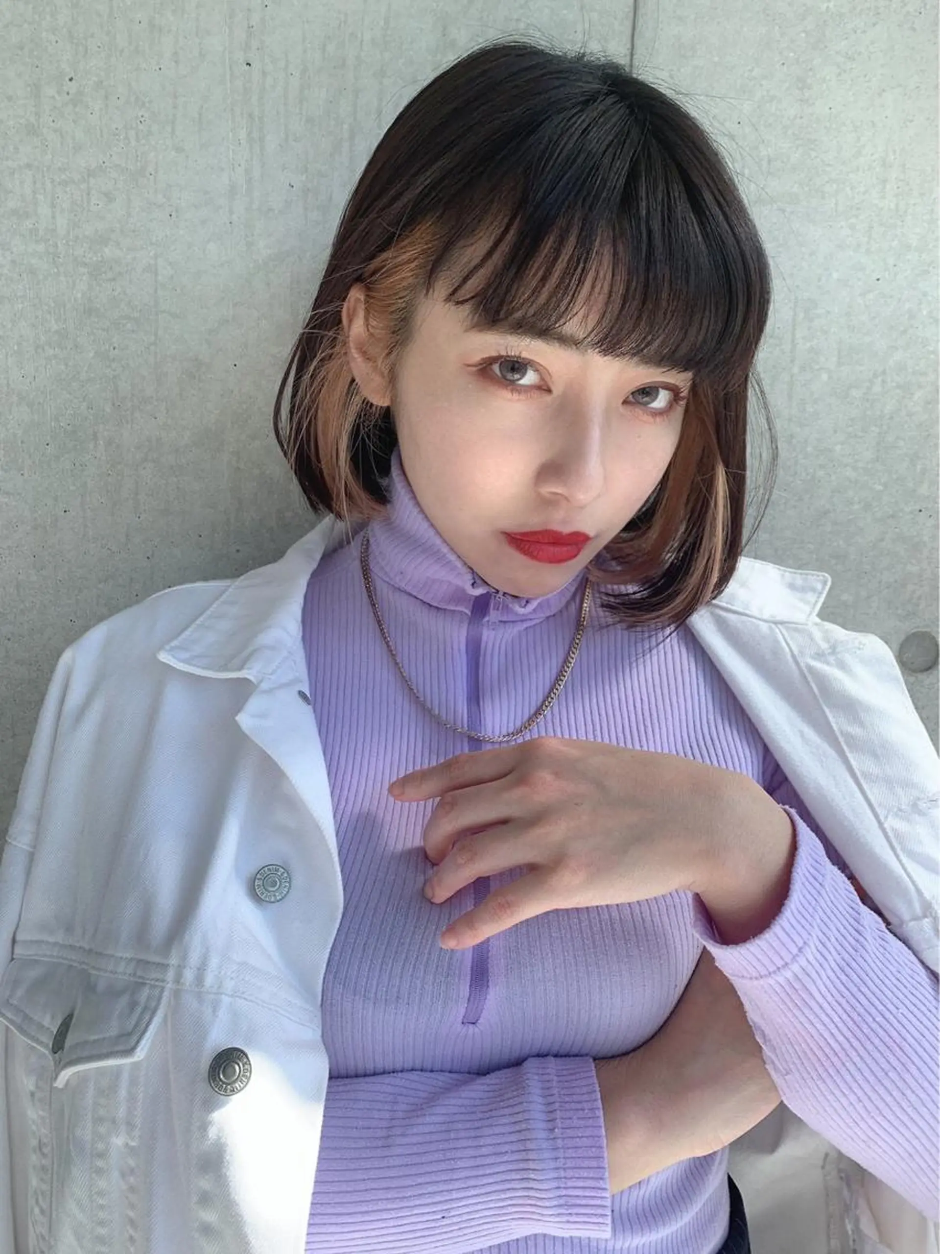 ミディアム カラー ヘアアレンジ カット ヘアカラー トリートメント ヘッドスパ ヘアセット 〈公式〉🕯️ BABY上野🕯️のヘアスタイル