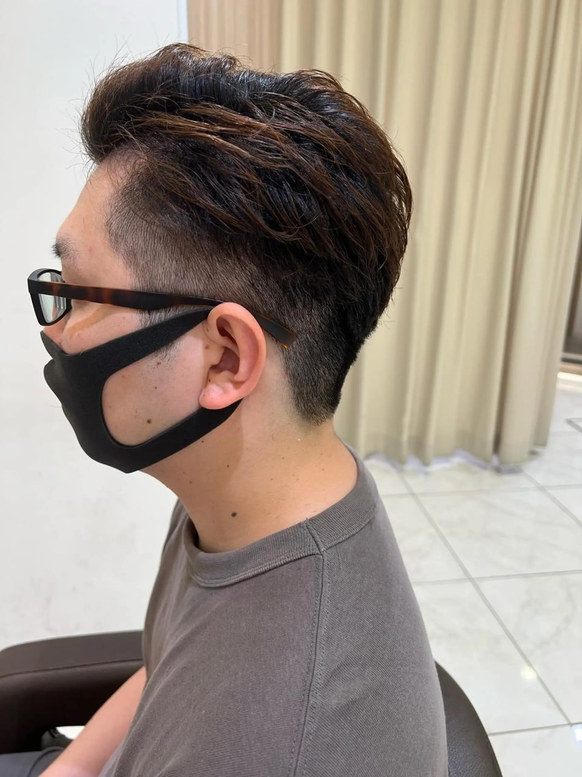 メンズ 顔周り/韓国レイヤー junkaのヘアスタイル