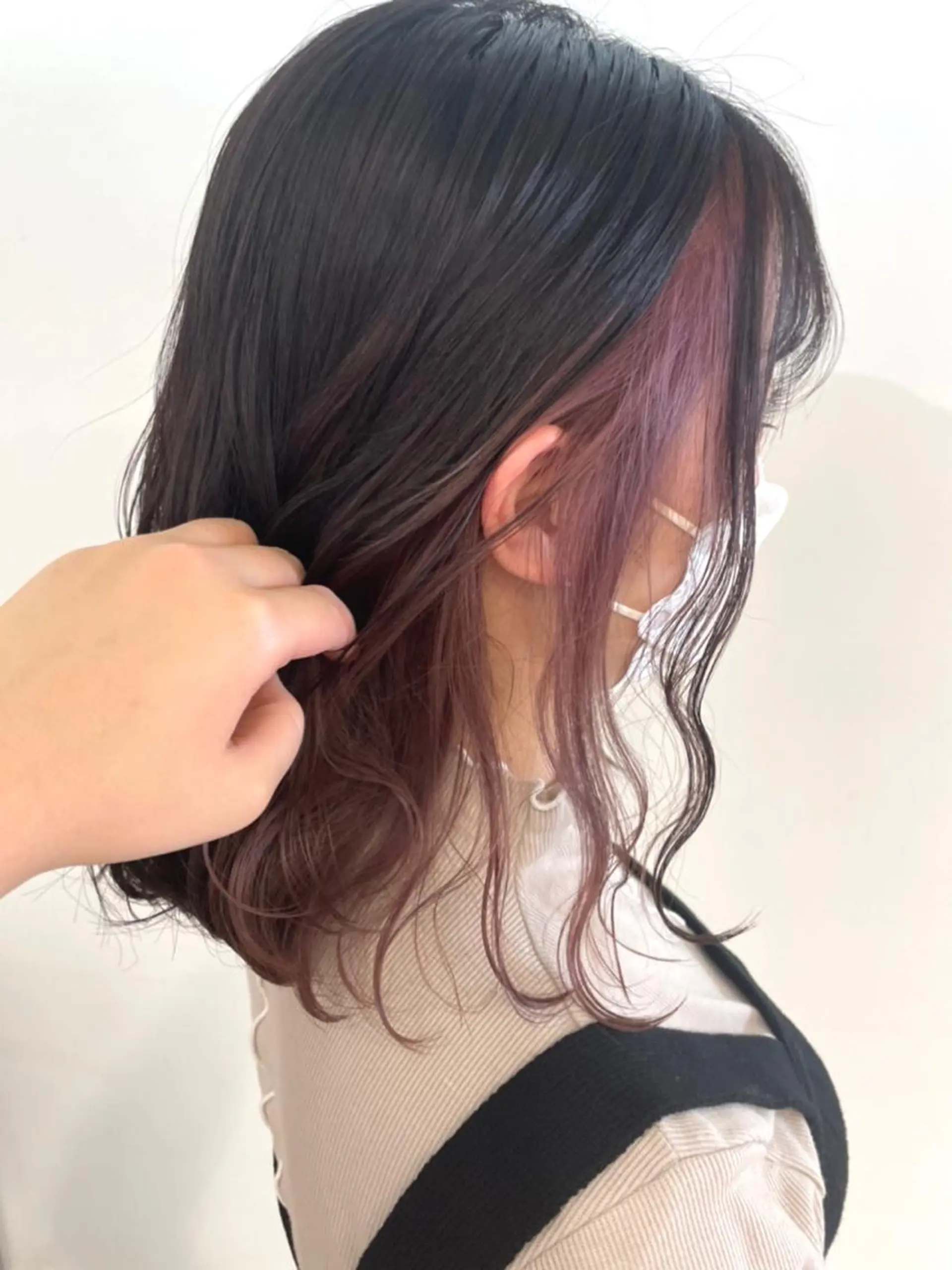 ミディアム カラー ヘアカラー 佐藤 梨里花 ❤︎のヘアスタイル