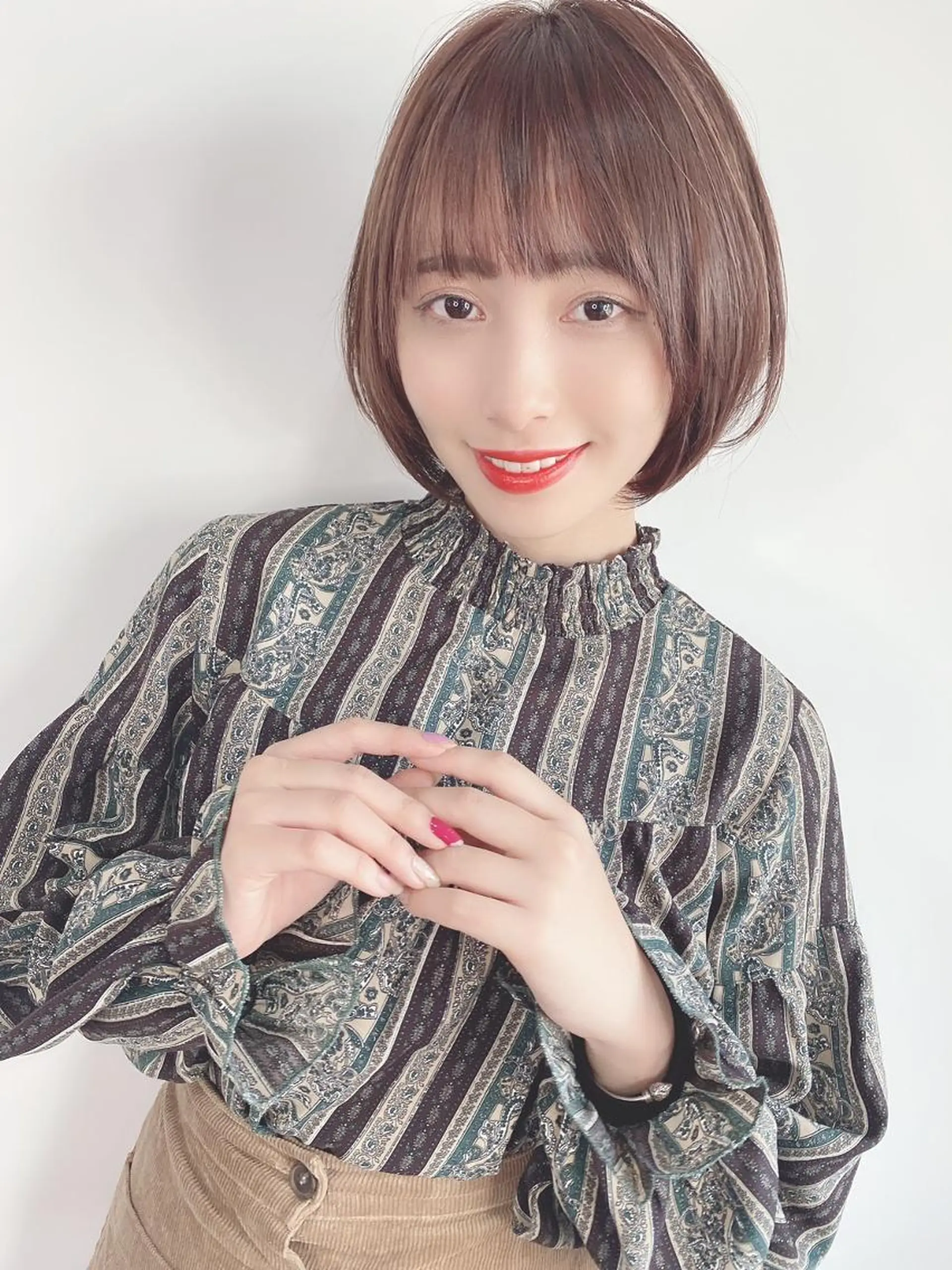 ショート カラー 透明感カラー イルミナカラー 似合わせカット 小顔カット トリートメント ⭐️Shelter by TOKYO⭐️のヘアスタイル