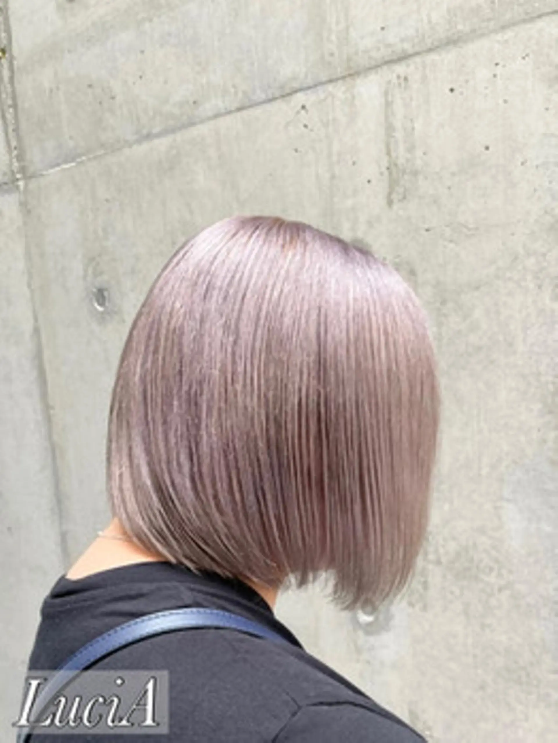 セミロング カラー ヘアアレンジ アクアカラー ブリーチ ケアブリーチ イルミナカラー エクステ LuciA/エクステ カラーのヘアスタイル