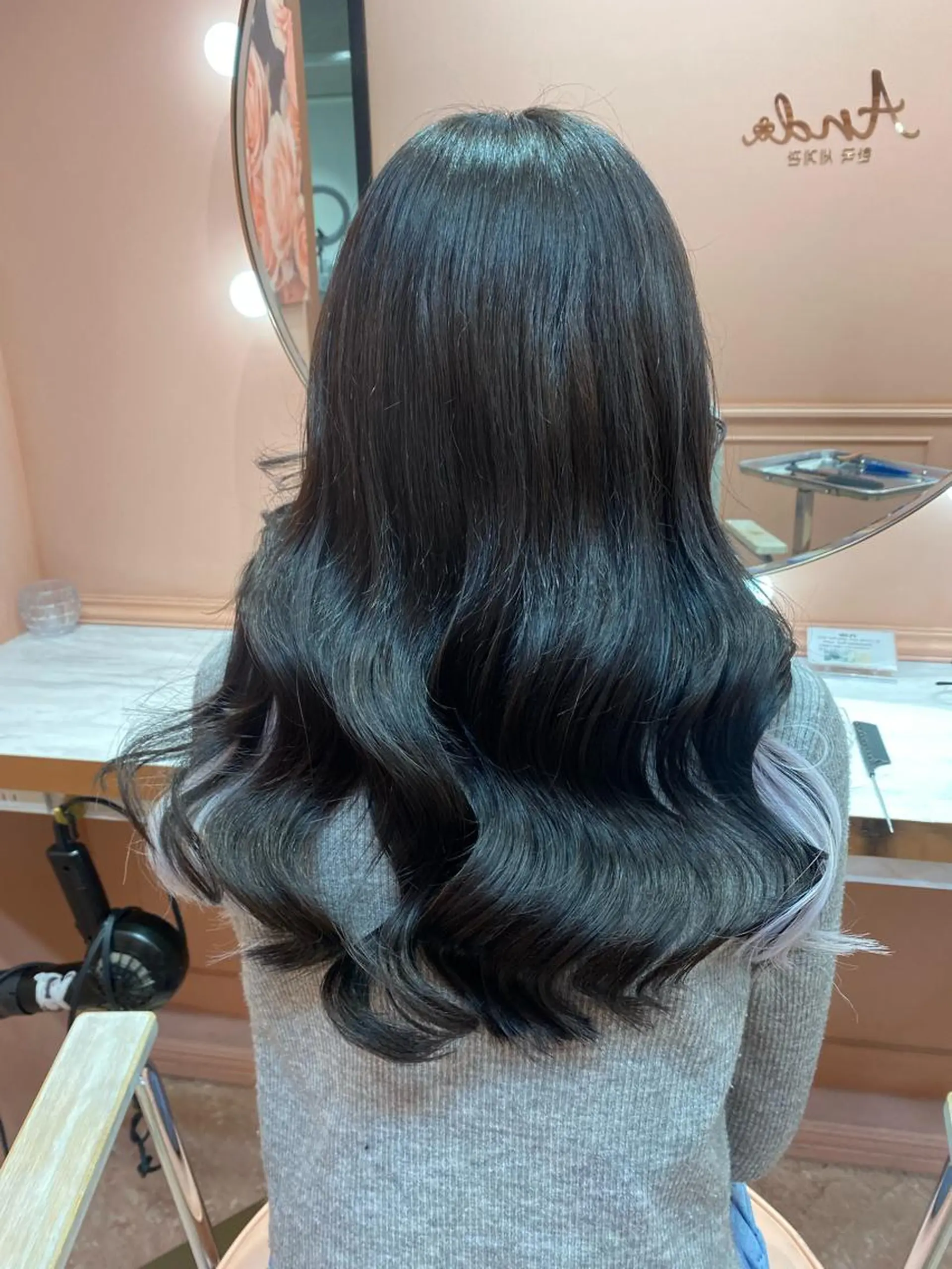 ロング 韓国風モテヘア 🇰🇷aki♡のヘアスタイル