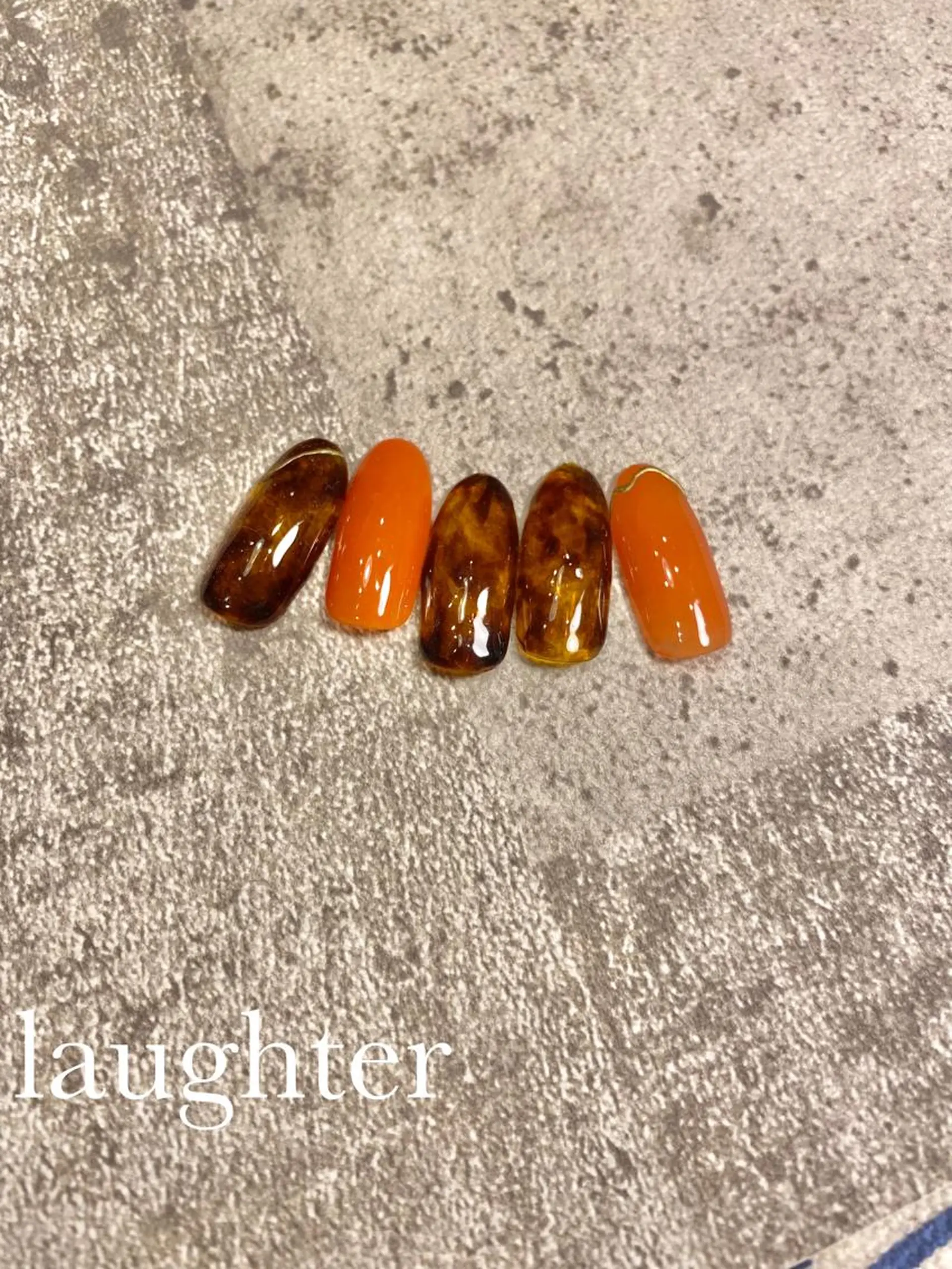 ネイル べっ甲ネイル ハンドネイル laughter nailのネイルデザイン