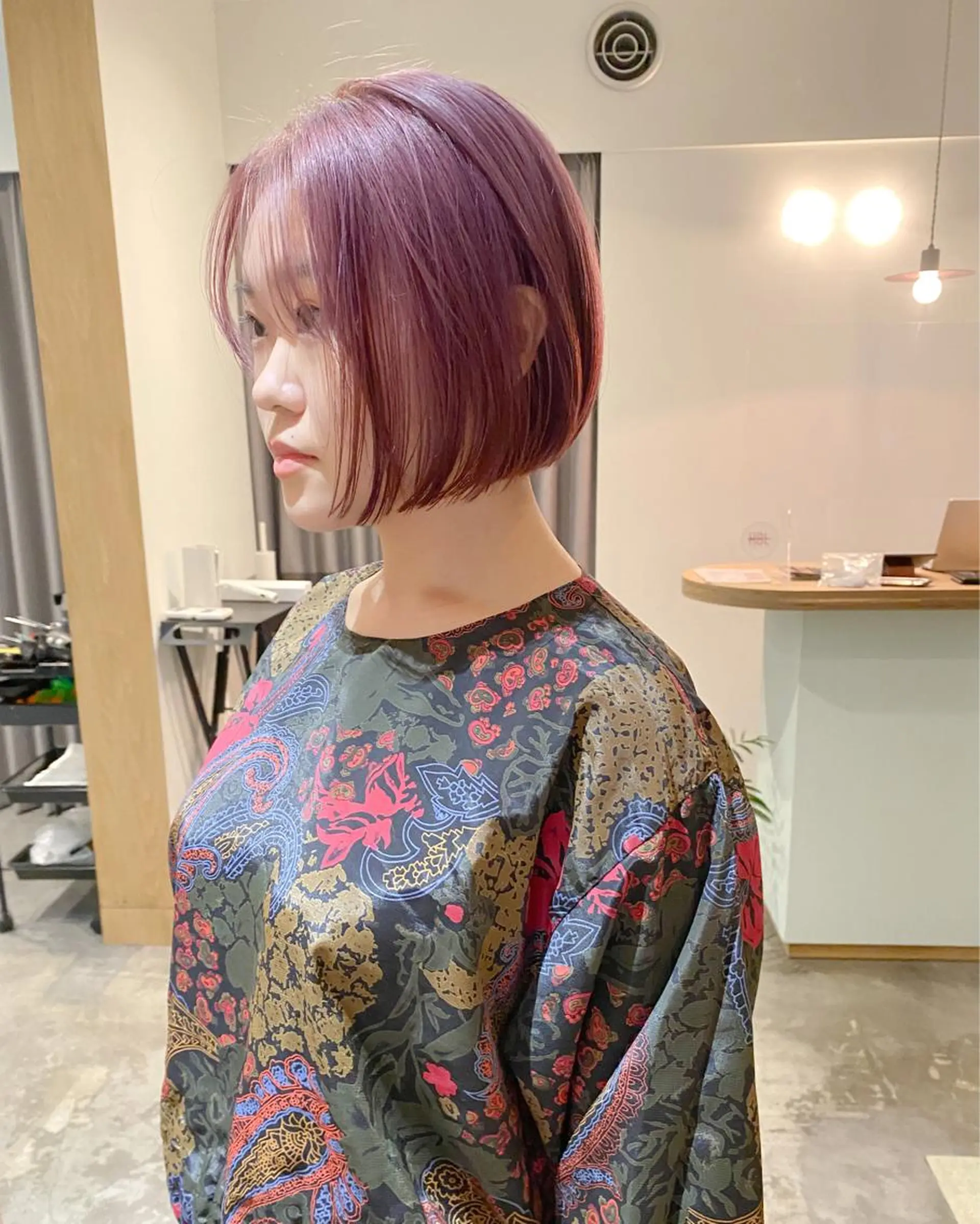 ショート カラー ヘアアレンジ ボブ Nancy所属・束感まつげ❤︎ あみのマツエク・マツパデザイン