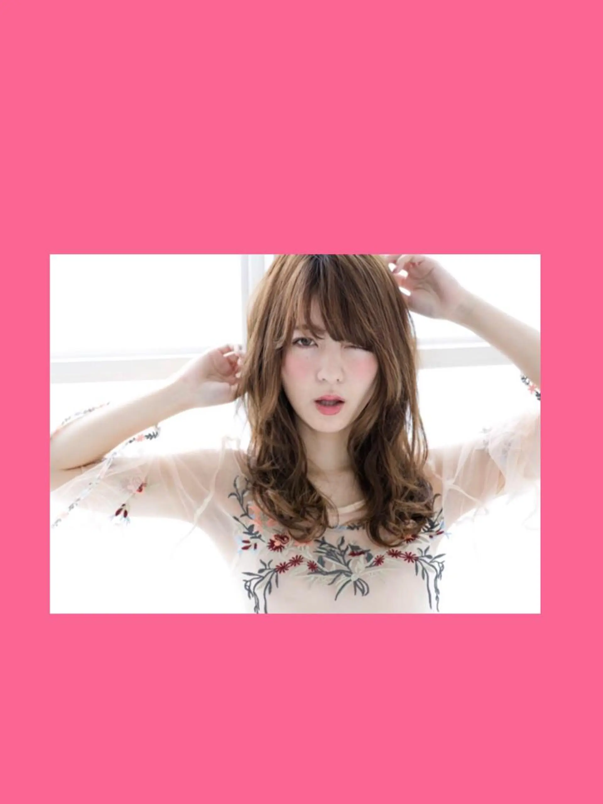 セミロング カラー hair salon Ranun髪質改善のヘアスタイル