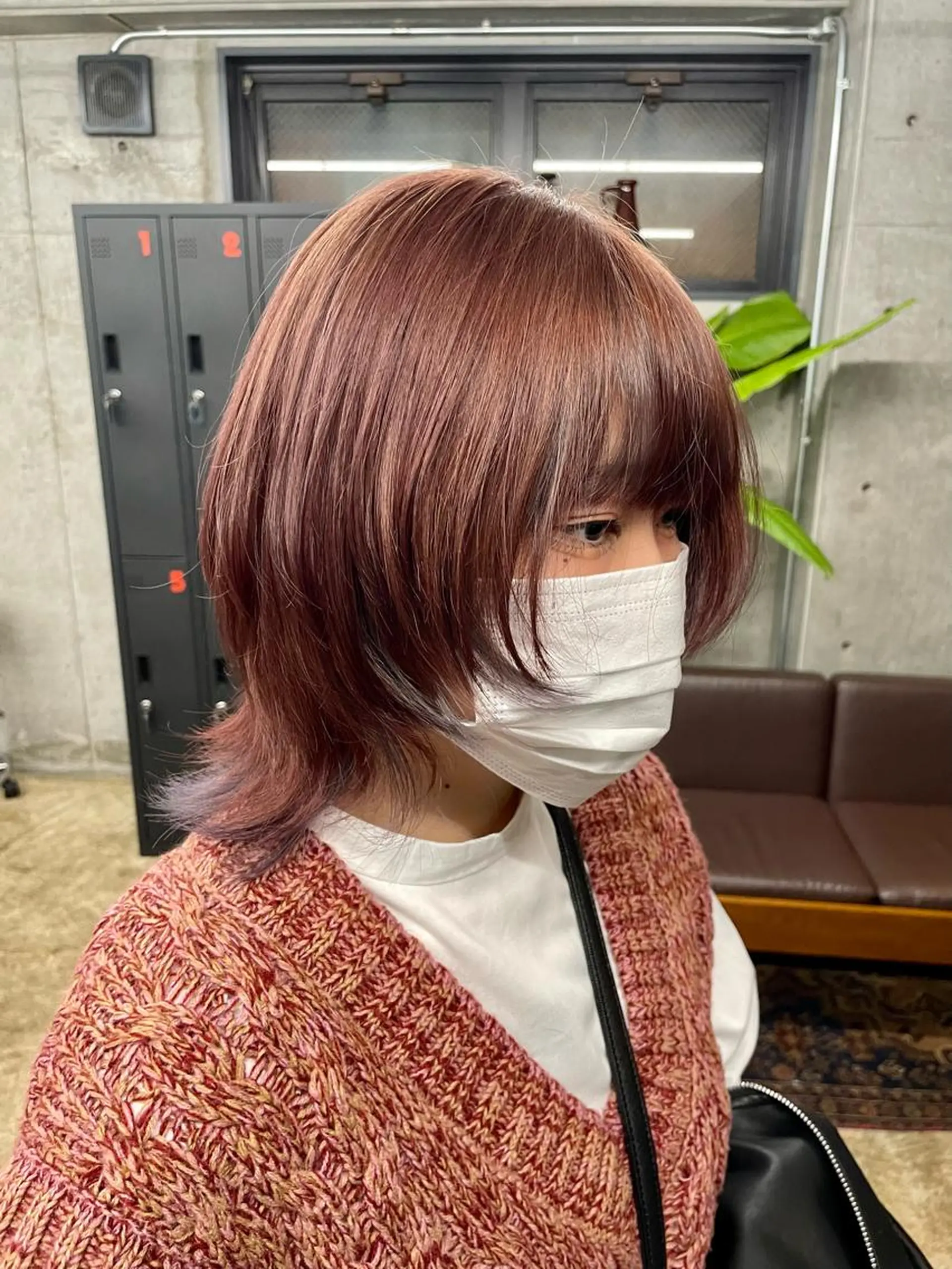 ミディアム カラー ボブ/透明感カラー EMIRIのヘアスタイル