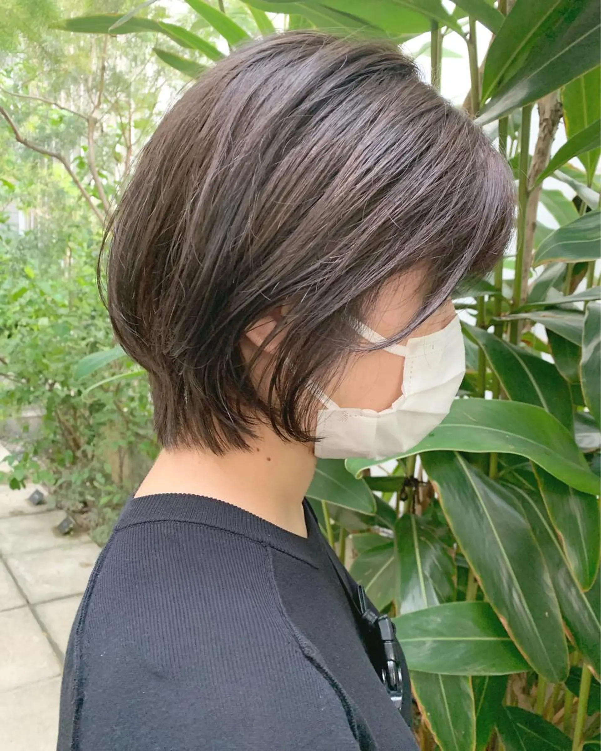 ショート カラー 透明感/オリーブ/ グレージュ/YUKAのヘアスタイル