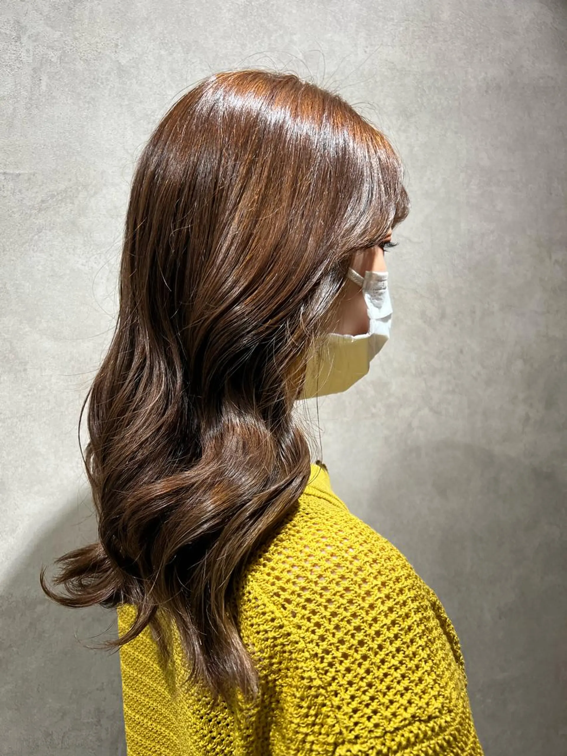 ロング カラー ブリーチ 透明感カラー ブリーチなしカラー ANDLIFE KAHOのヘアスタイル