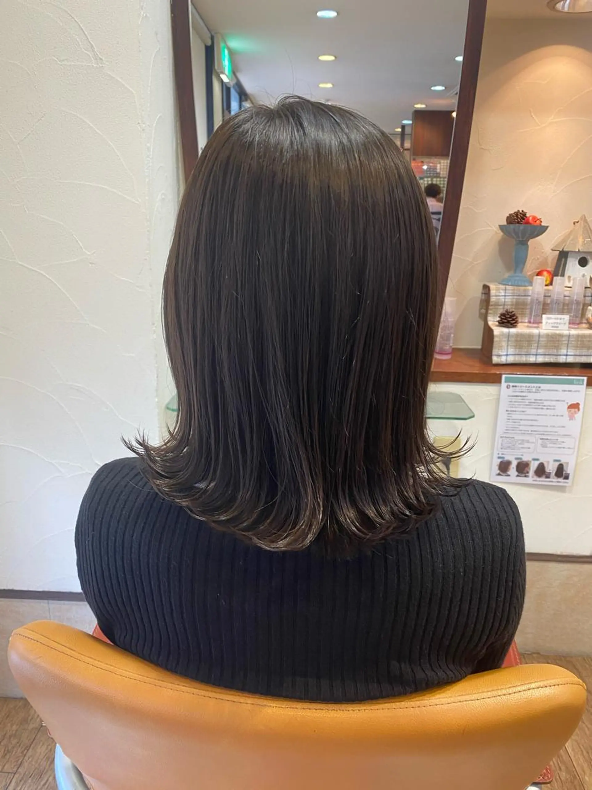 ミディアム カラー ブラウンカラー オリーブブラウン SUPREME HAIR 船橋店所属・サプリームヘア 飯田みち瑠のヘアスタイル