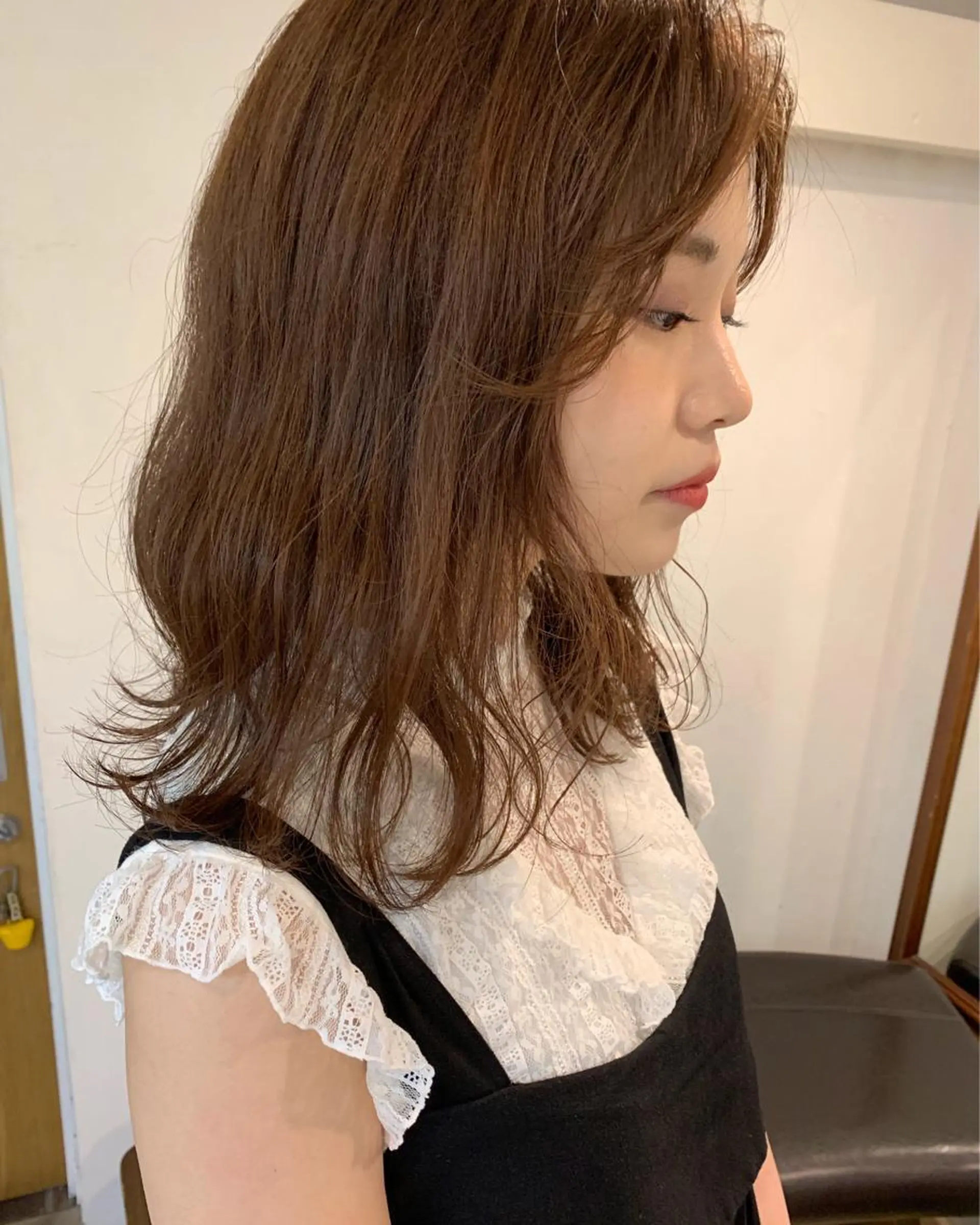 ミディアム カラー Click所属・クニモトハルナ ボブ/柔らかカラーのヘアスタイル