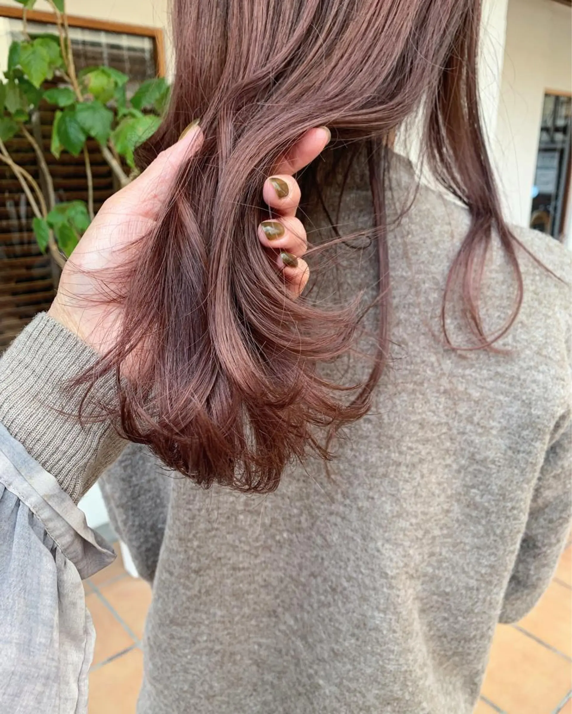 セミロング カラー ヘアアレンジ カット ヘアカラー トリートメント 中津/柔らかカラー/ ナガオ　イズミのヘアスタイル