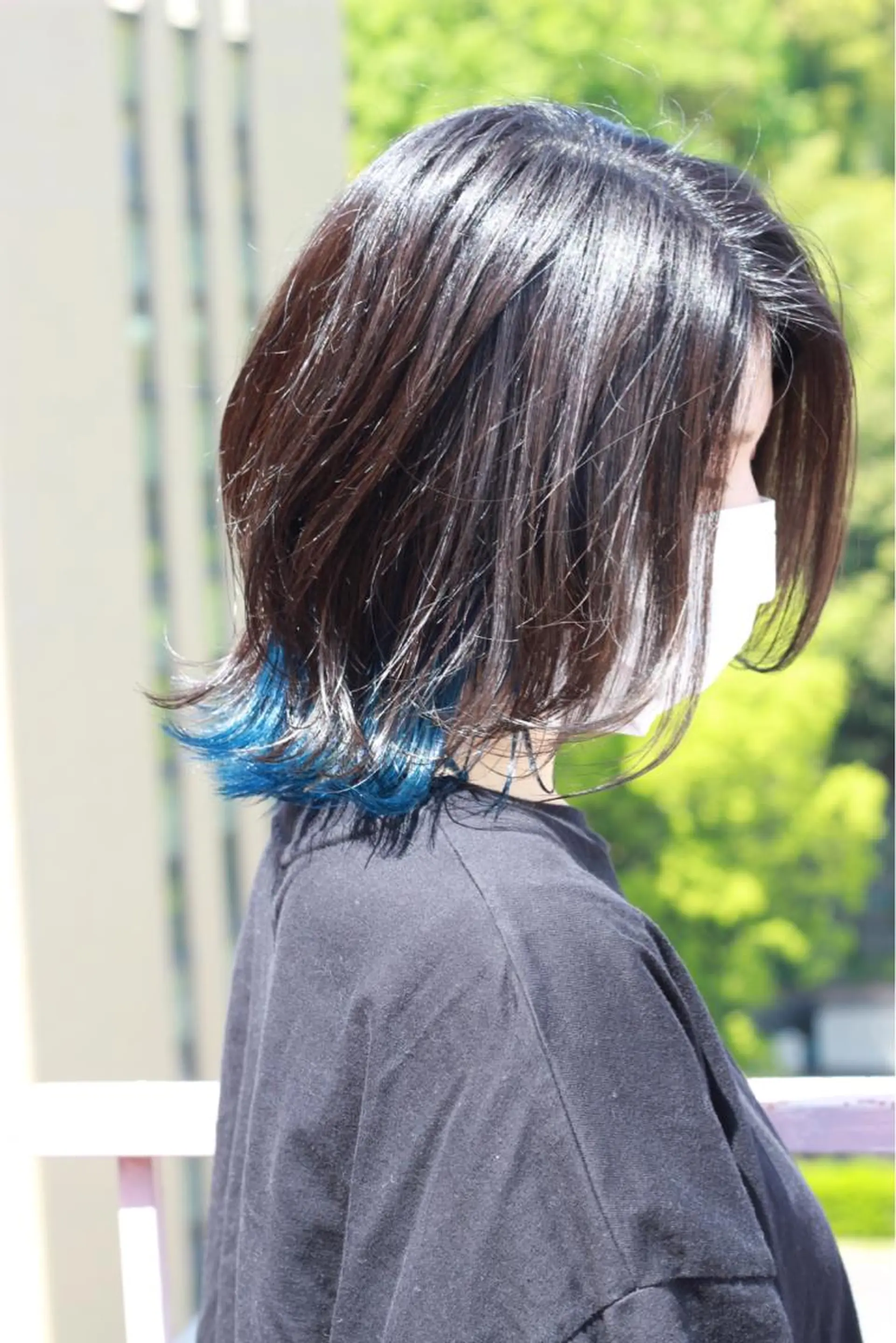 ミディアム カラー ブルーカラー インナーカラー ヘアカラー Viage （ビアージュ）のヘアスタイル