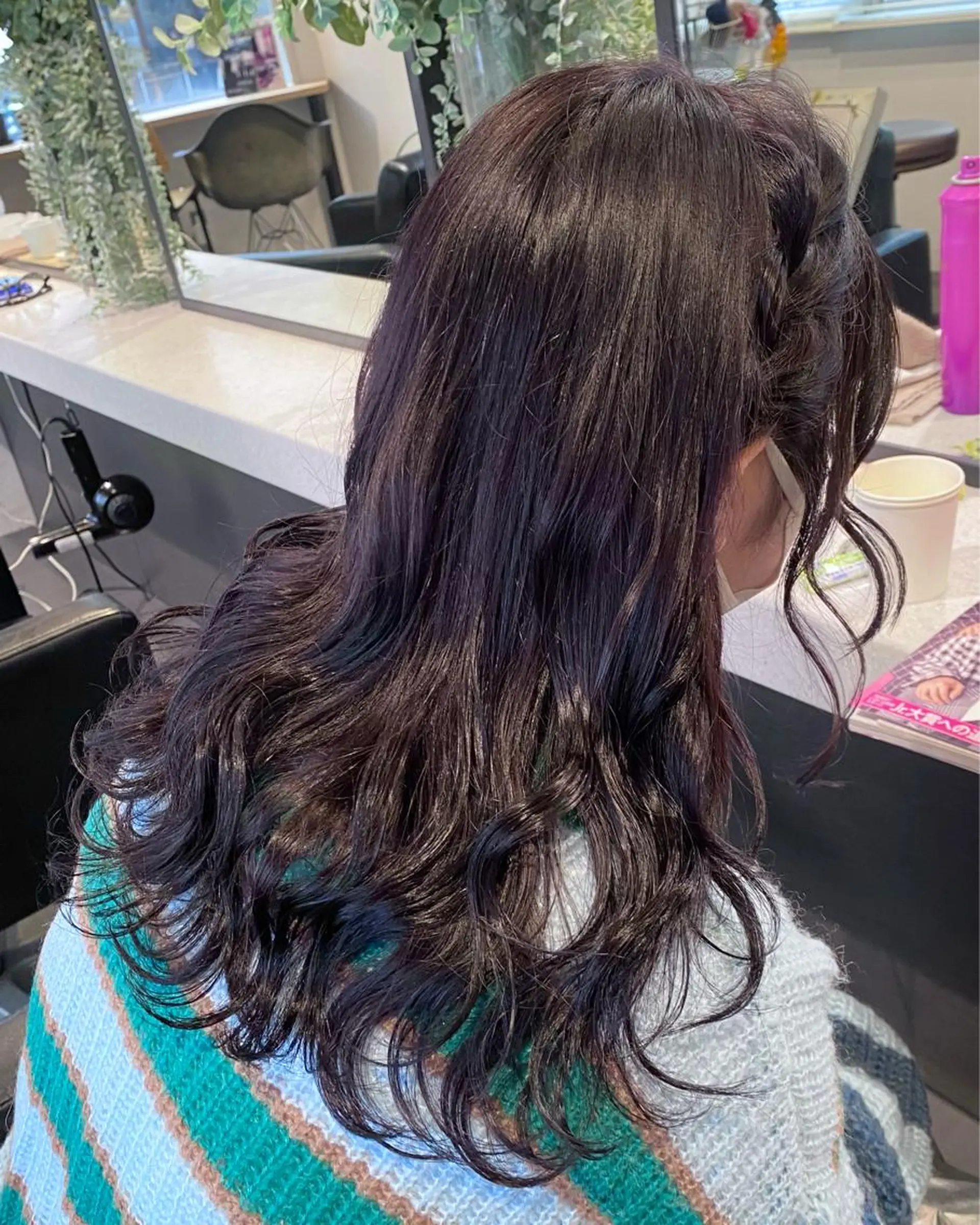 セミロング カラー 💗ガーリーヘア🎀 saki💗のヘアスタイル