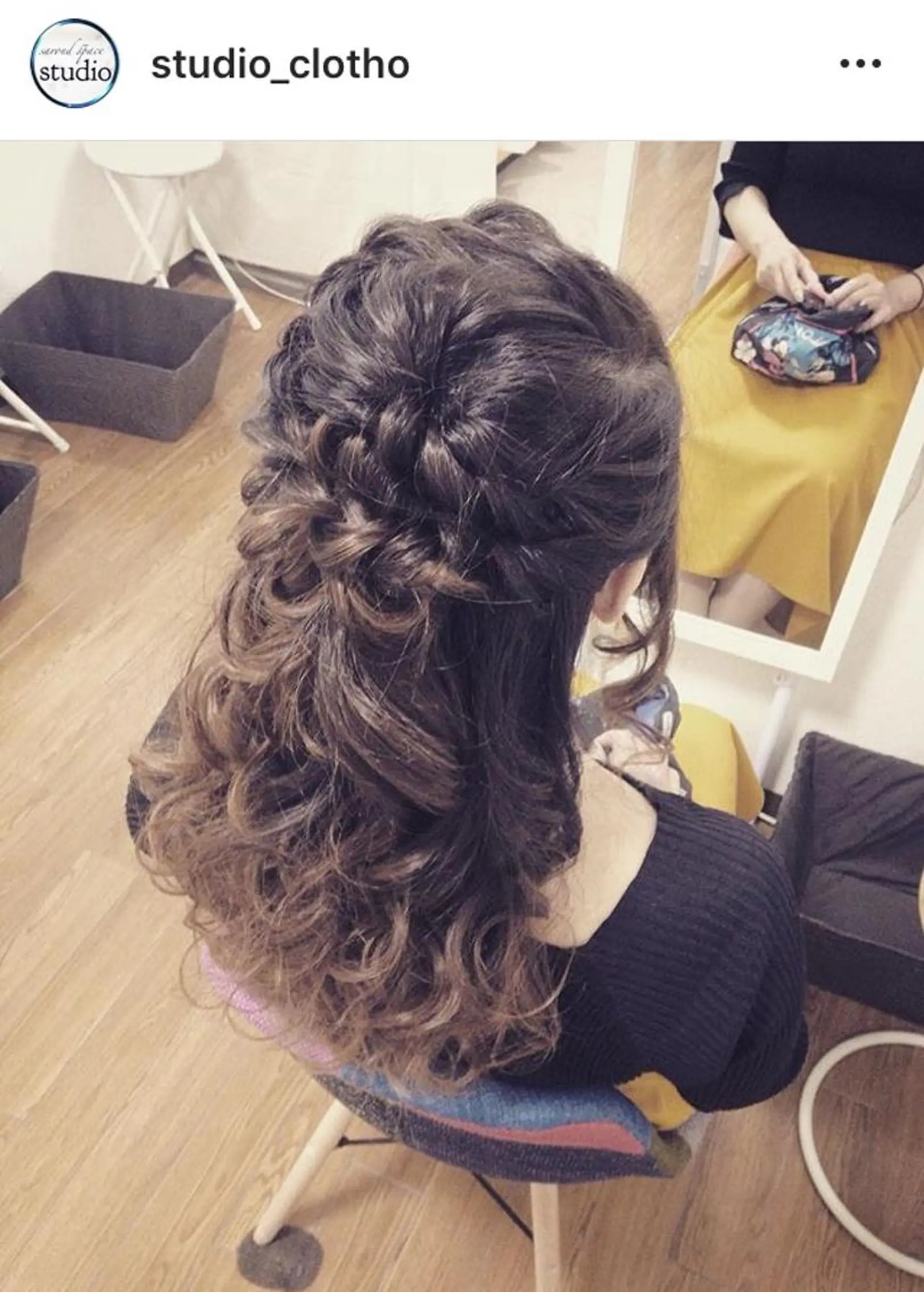 ヘアアレンジ ハーフアップ 京都.祇園セットサロン:スタジオ ヒロ【Studio hiro】所属・ヒロ(hiro) •スタジオヒロのヘアスタイル