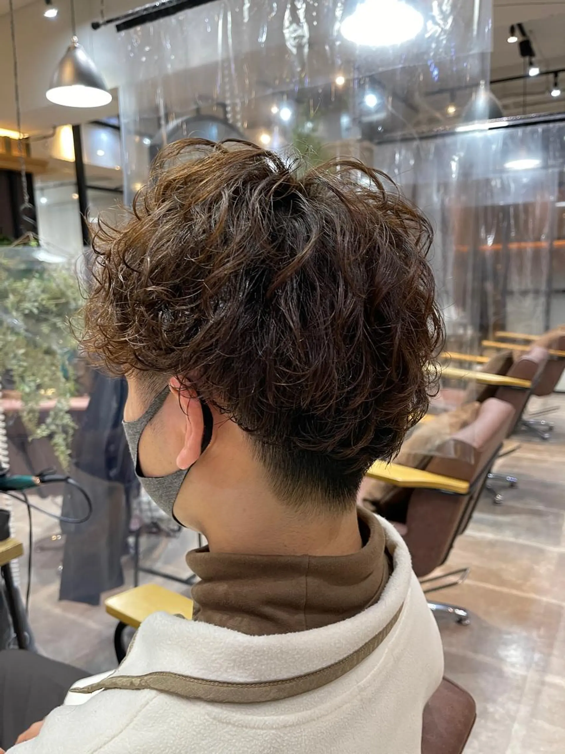 ショート パーマ メンズ カット ヘアカラー パーマ 髪質改善/ストレート /半個室/大岡輝己のヘアスタイル