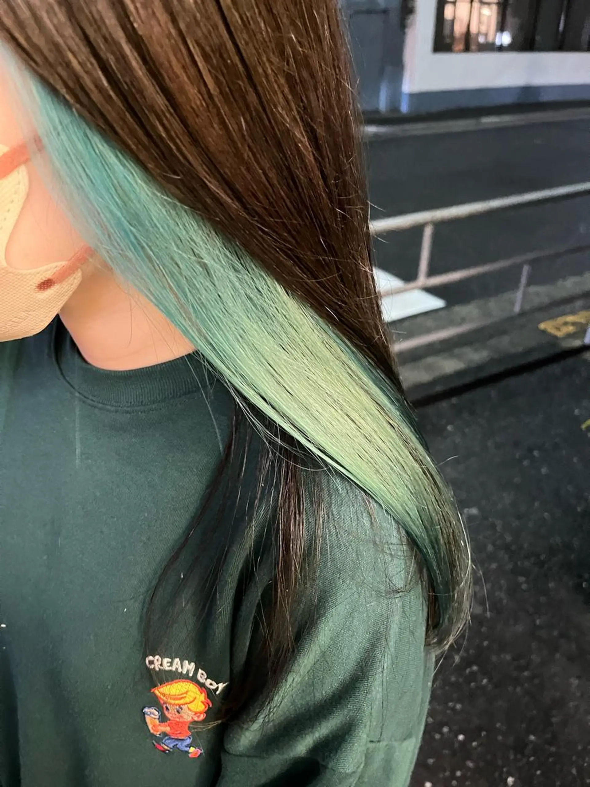 ロング カット ヘアカラー パーマ 縮毛矯正 トリートメント 艶髪color💎髪 質改善ストレート大吉のヘアスタイル