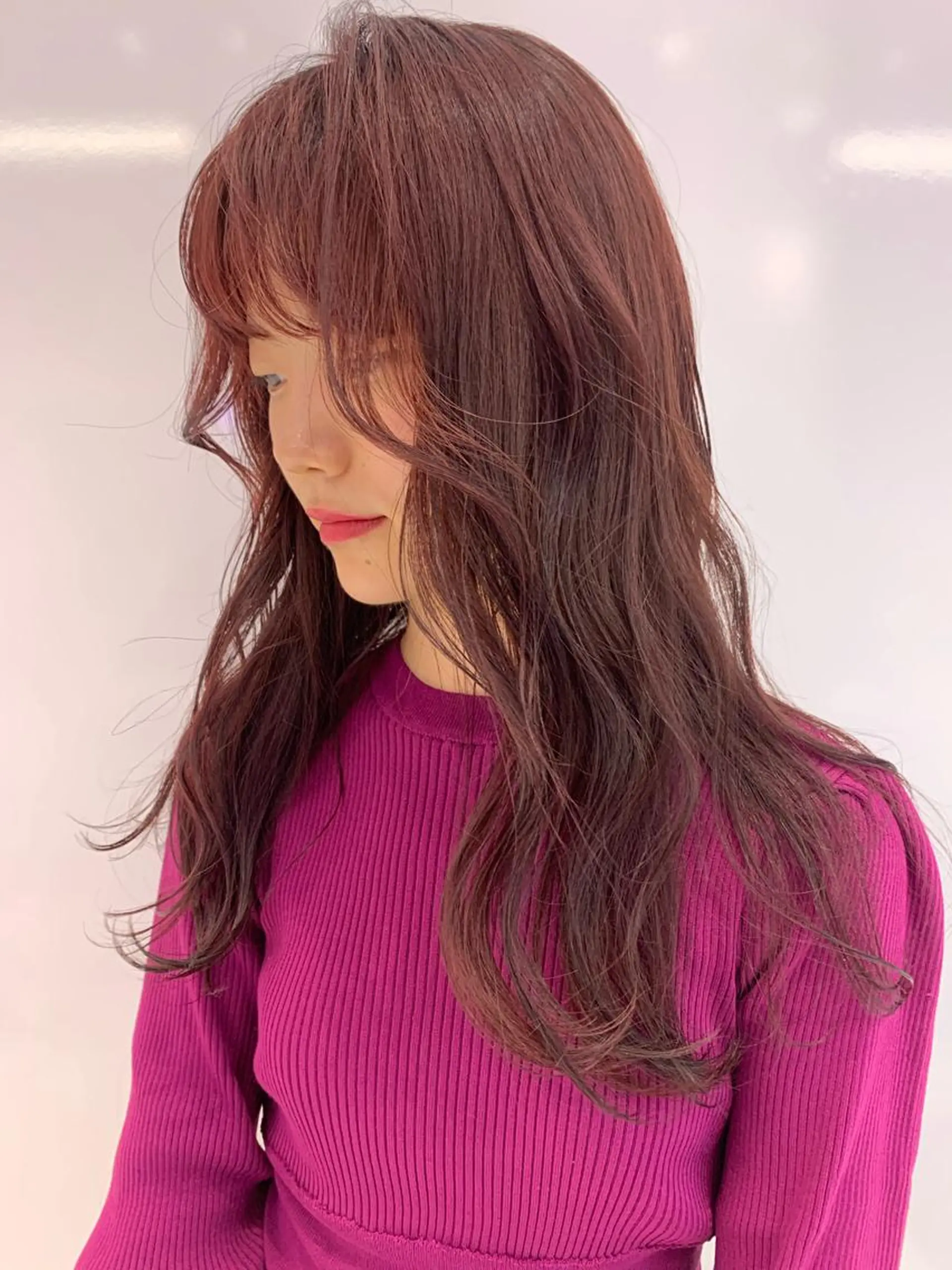 ロング カラー ハッシュカット/ハイ トーン/MANAMIのヘアスタイル