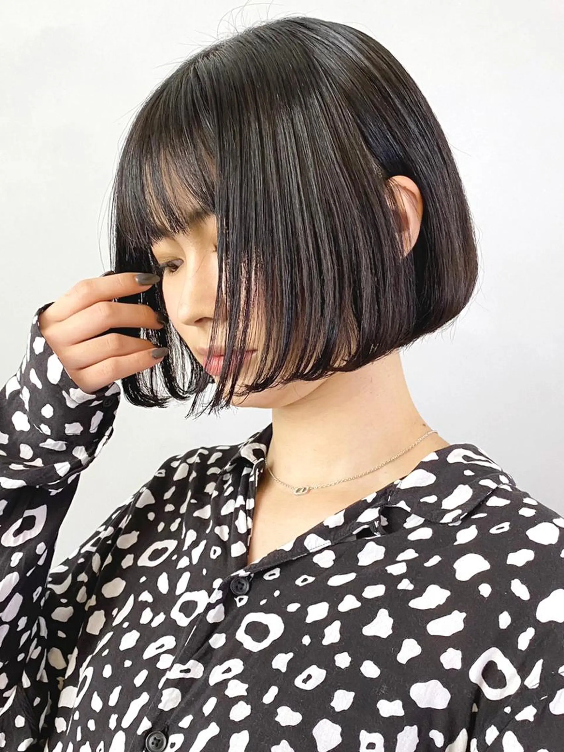 ミディアム カラー パーマ ヘアアレンジ ボブ ITbyALBUM 浦和店のヘアスタイル