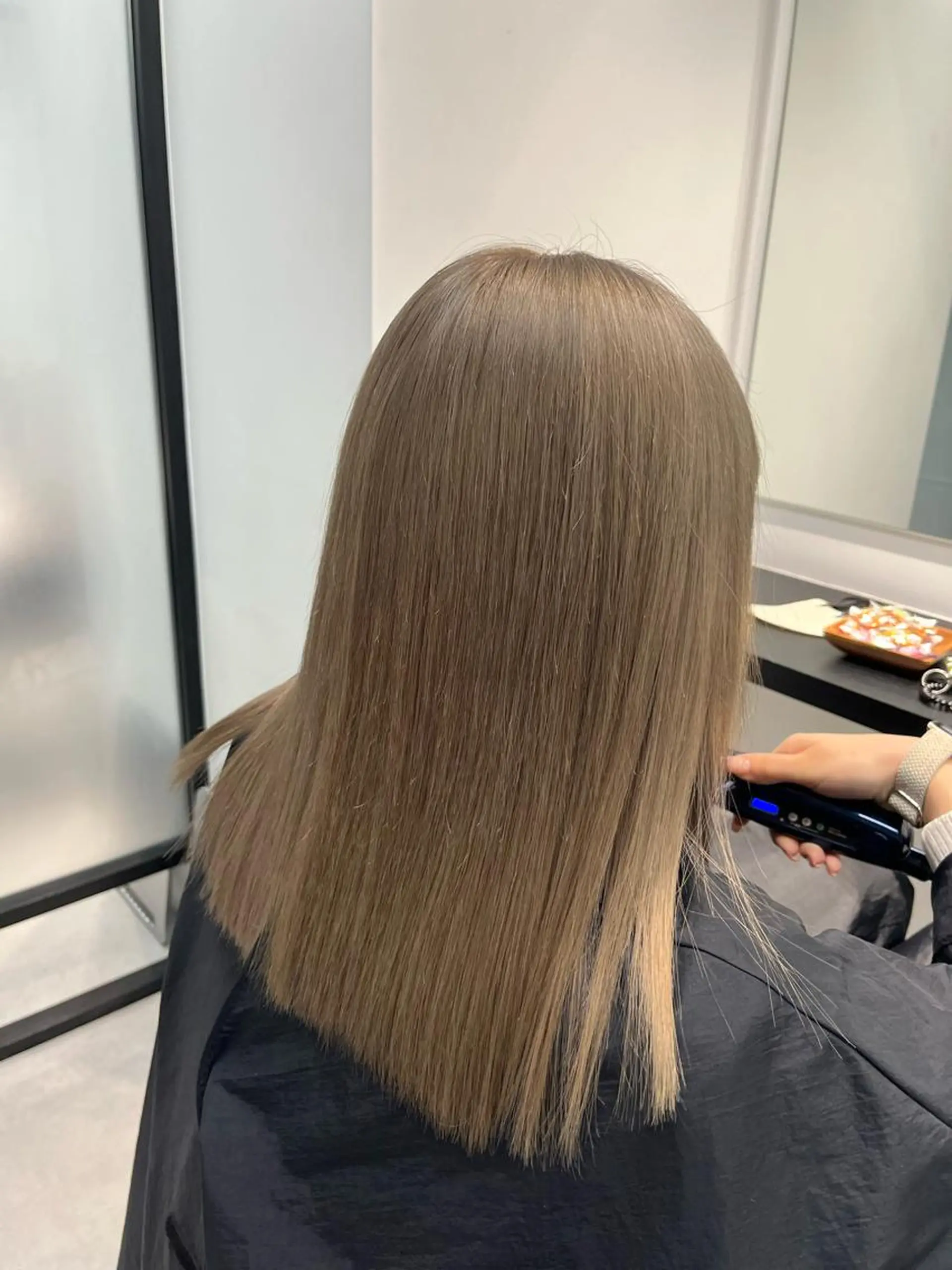 セミロング カラー SALOWIN横浜所属・𓍯韓国style/ 髪質改善𓍯中村和希のヘアスタイル