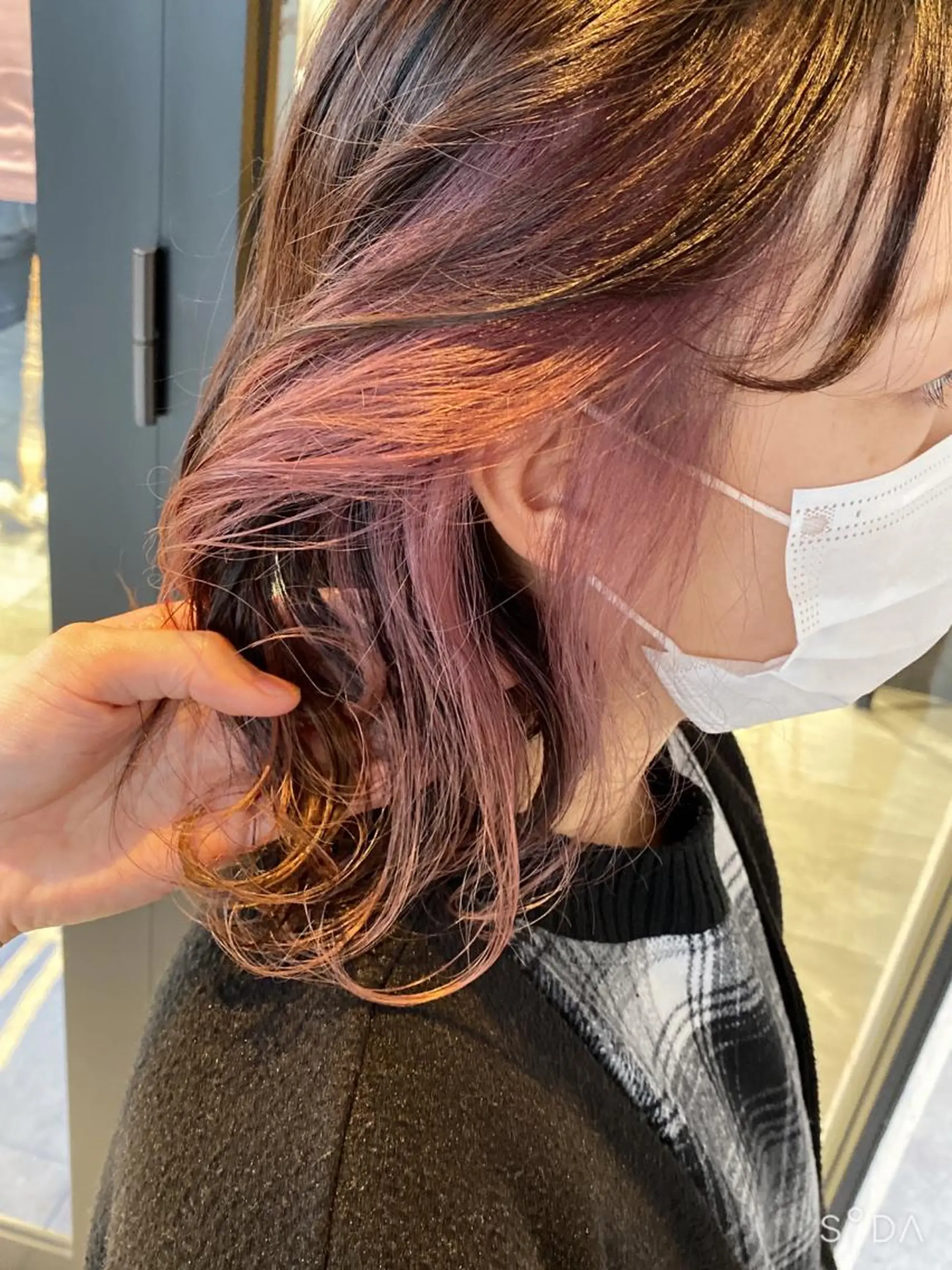 ショート カラー インナーカラー ピンクカラー Kobayashi ハイライト/ショートのヘアスタイル