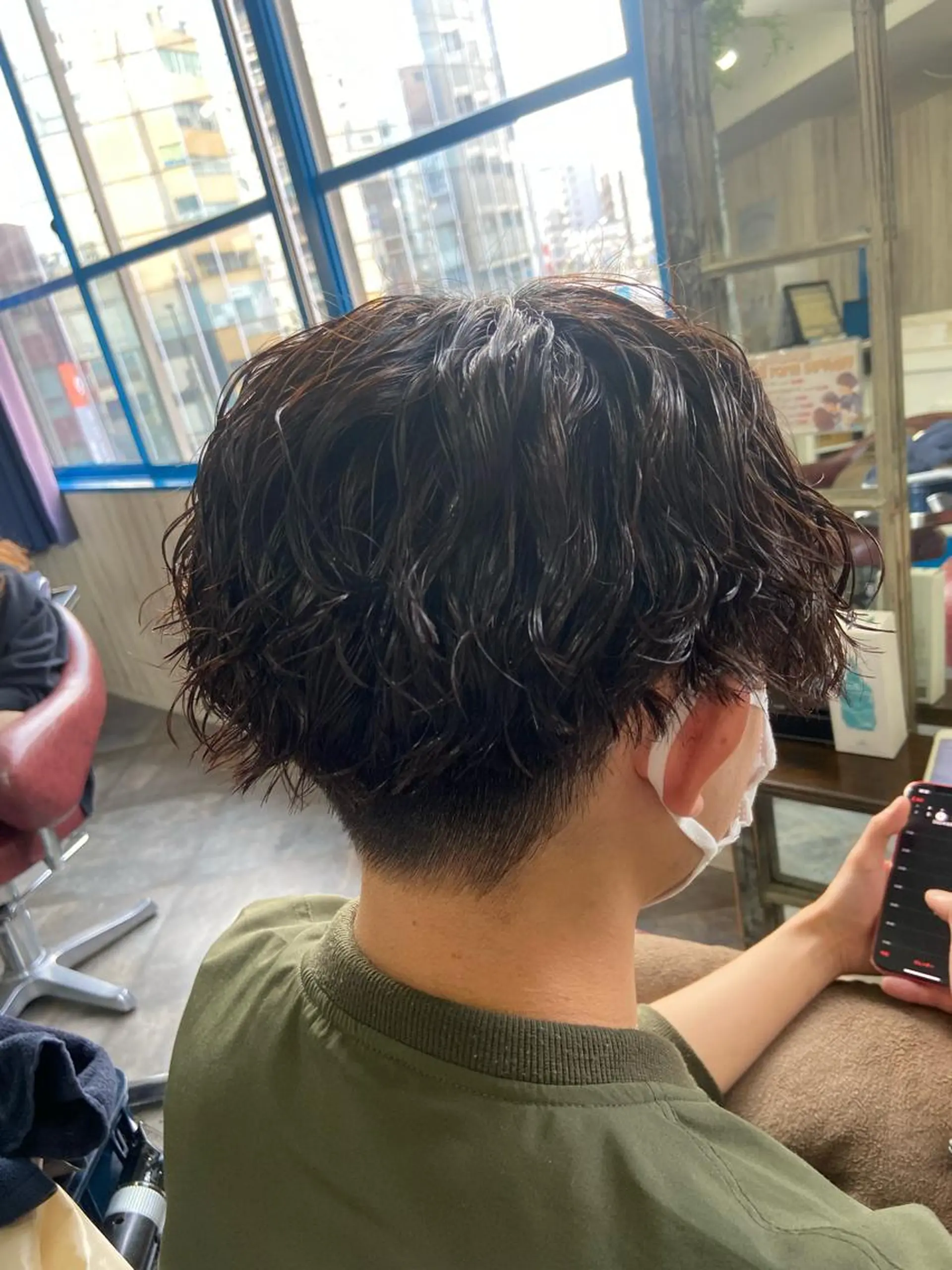 ショート パーマ メンズ カット パーマ カットパーマ✂️ 小坂田玲亜のヘアスタイル