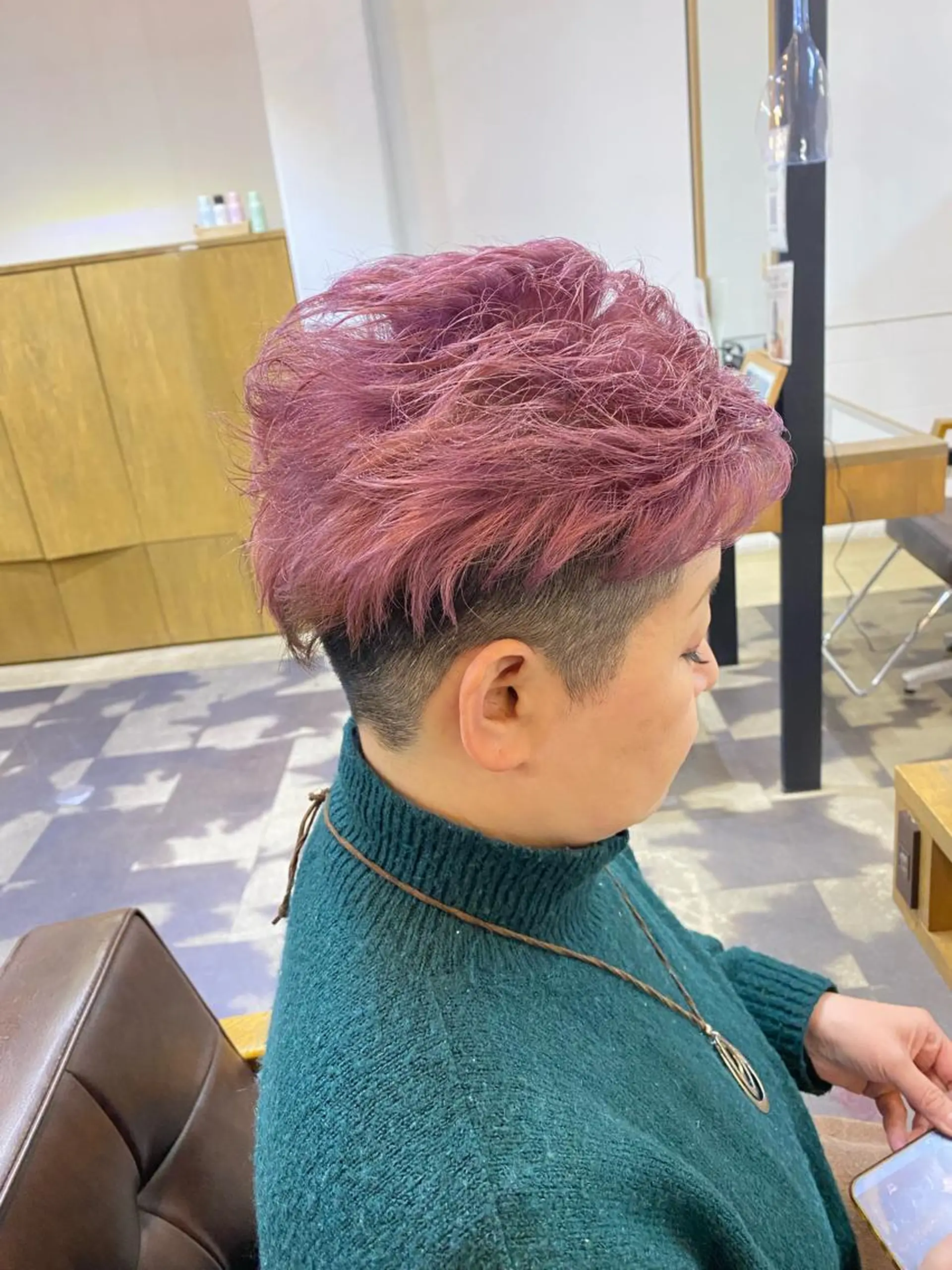 カラー ブリーチ ラベンダーカラー ピンクカラー ピンクラベンダー BRAS ナカガワのヘアスタイル