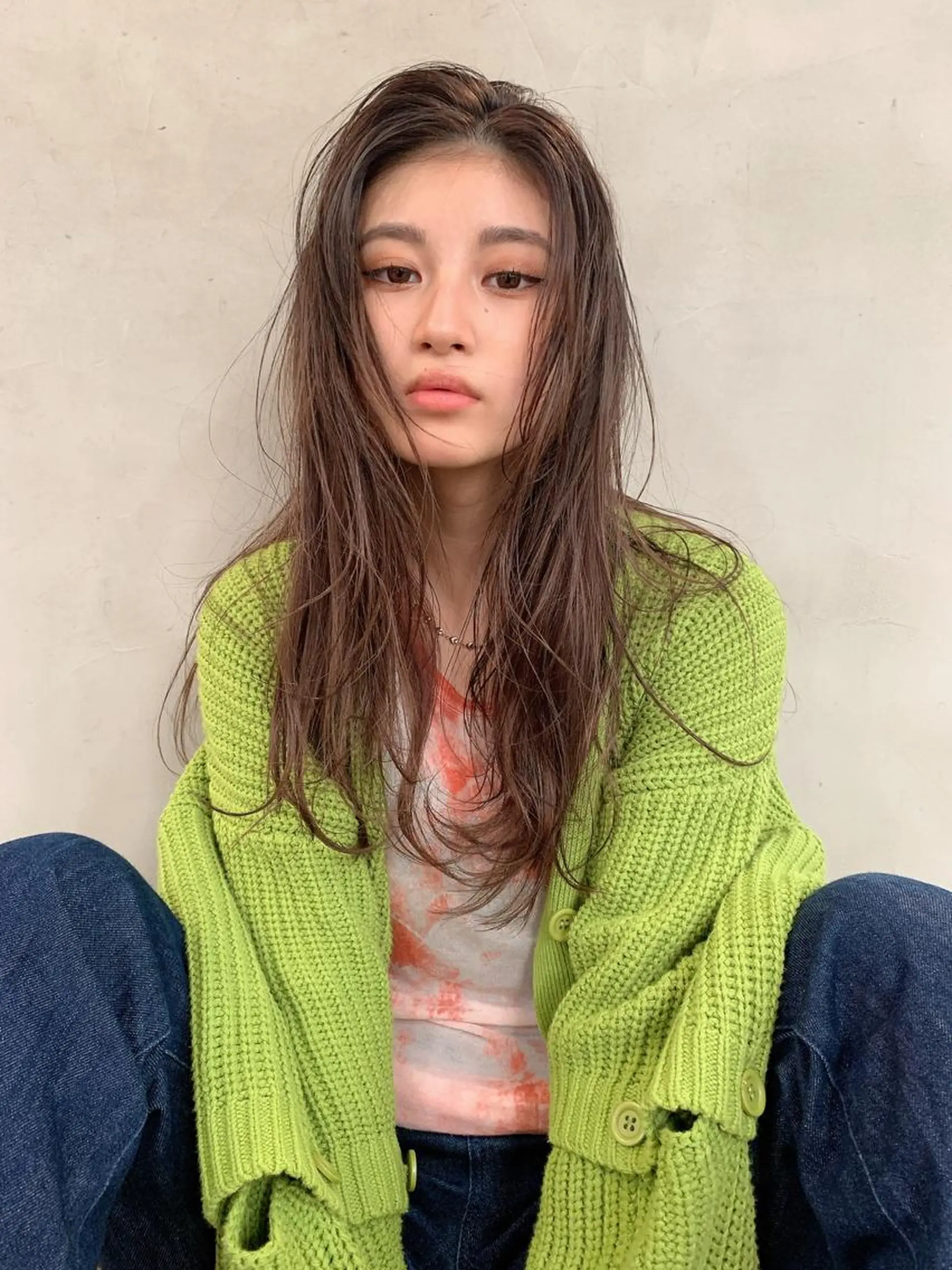 ロング カラー 小顔レイヤー×コンパ クトボブ/林隆平のヘアスタイル