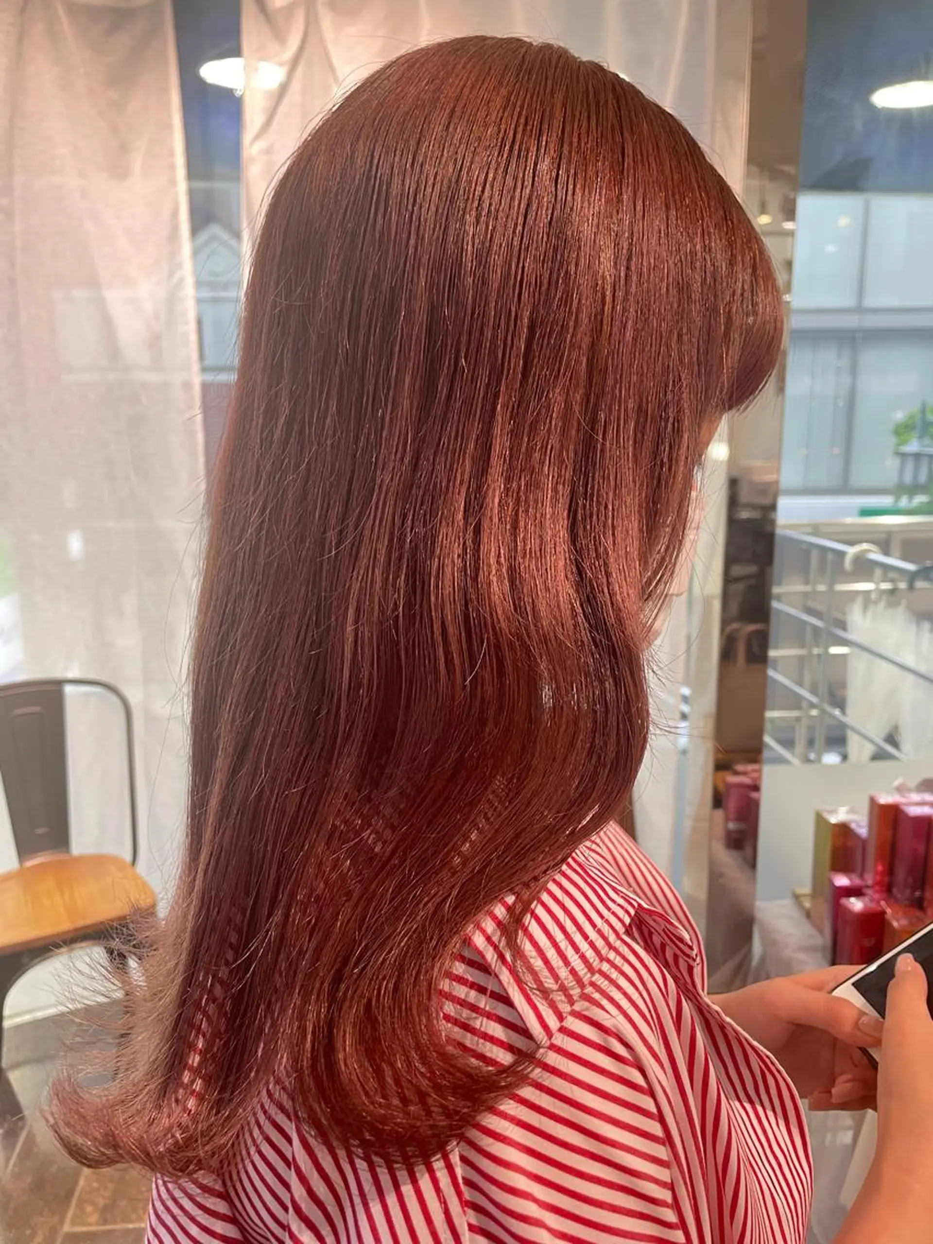 セミロング カラー ベージュカラー ブリーチ ケアブリーチ ダブルカラー ハイトーンカラー ヘアカラー トリートメント 韓国ヘア🦋 MIYUのヘアスタイル