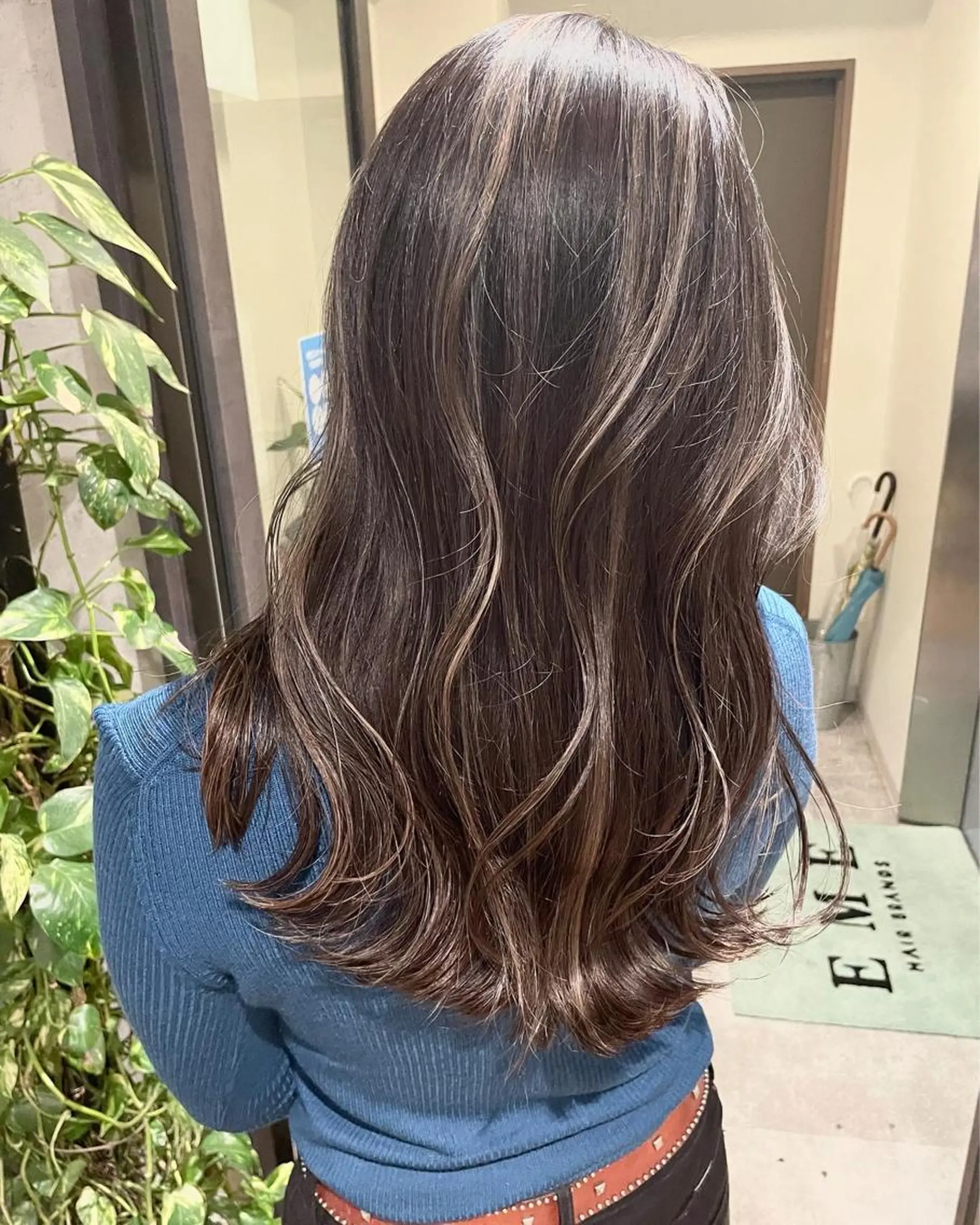 ロング カラー カット ヘアカラー 髪質改善will hairdesignのヘアスタイル