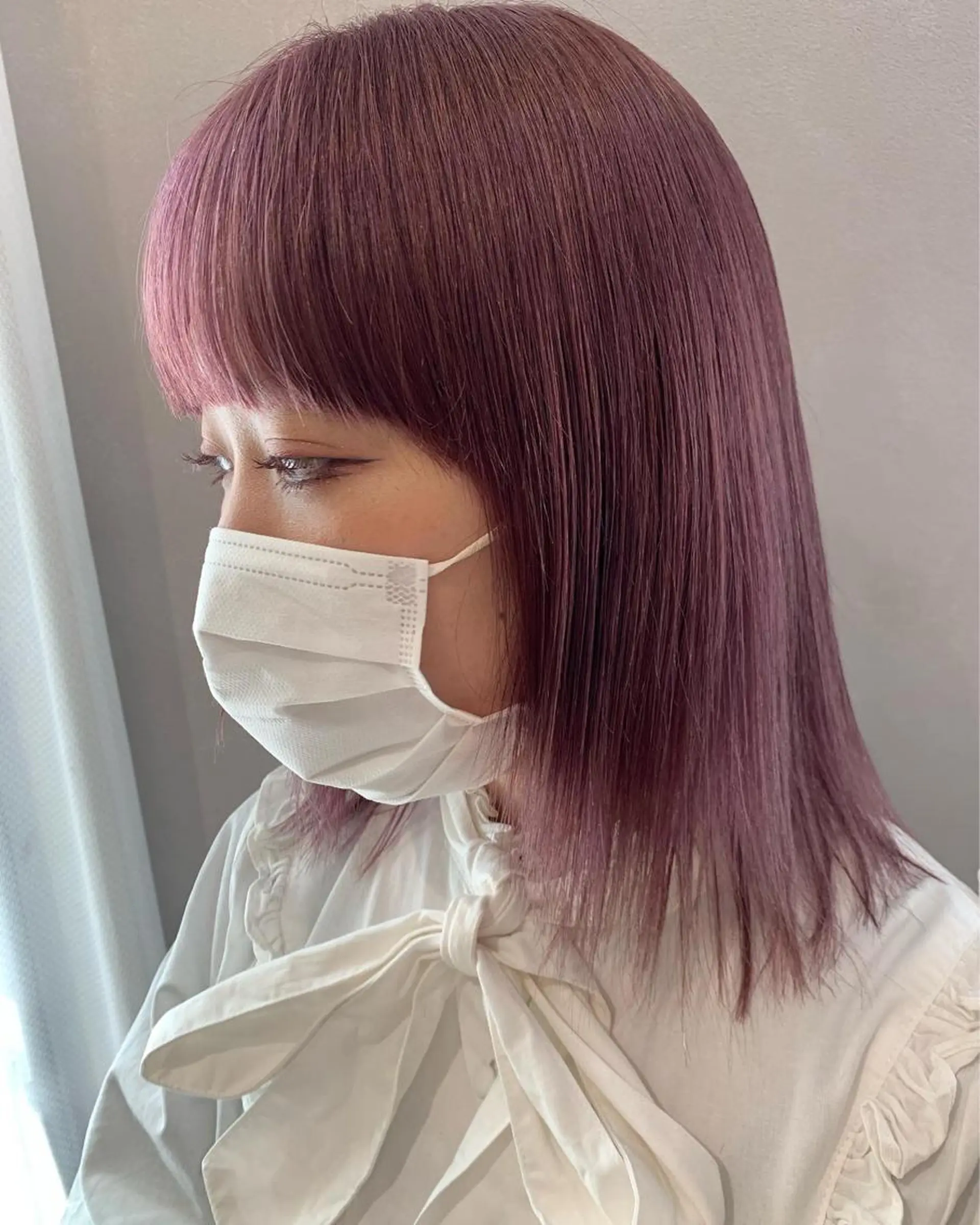 ミディアム カラー ブリーチ ラベンダーカラー ピンクカラー ピンクラベンダー カット ヘアカラー トリートメント hub hair レイヤー/透明感のヘアスタイル